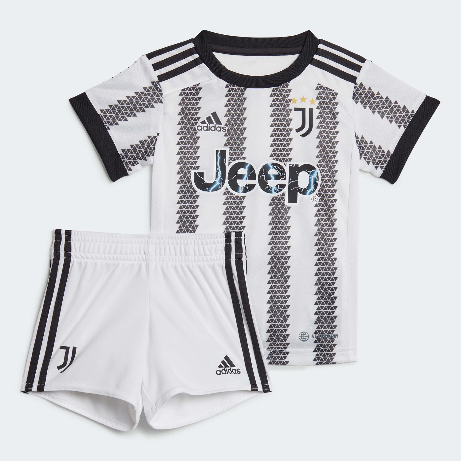 adidas 2022-23 Juventus Home Baby Set - White-Black