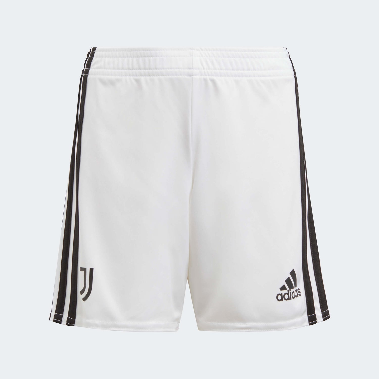 adidas 2022-23 Juventus Home Mini Kit - White-Black (Shorts - Front)