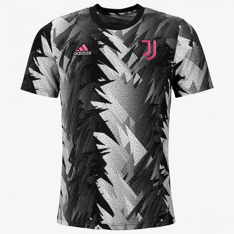 adidas 2022-23 Juventus Pre-Match Jersey - Black-White (Front)