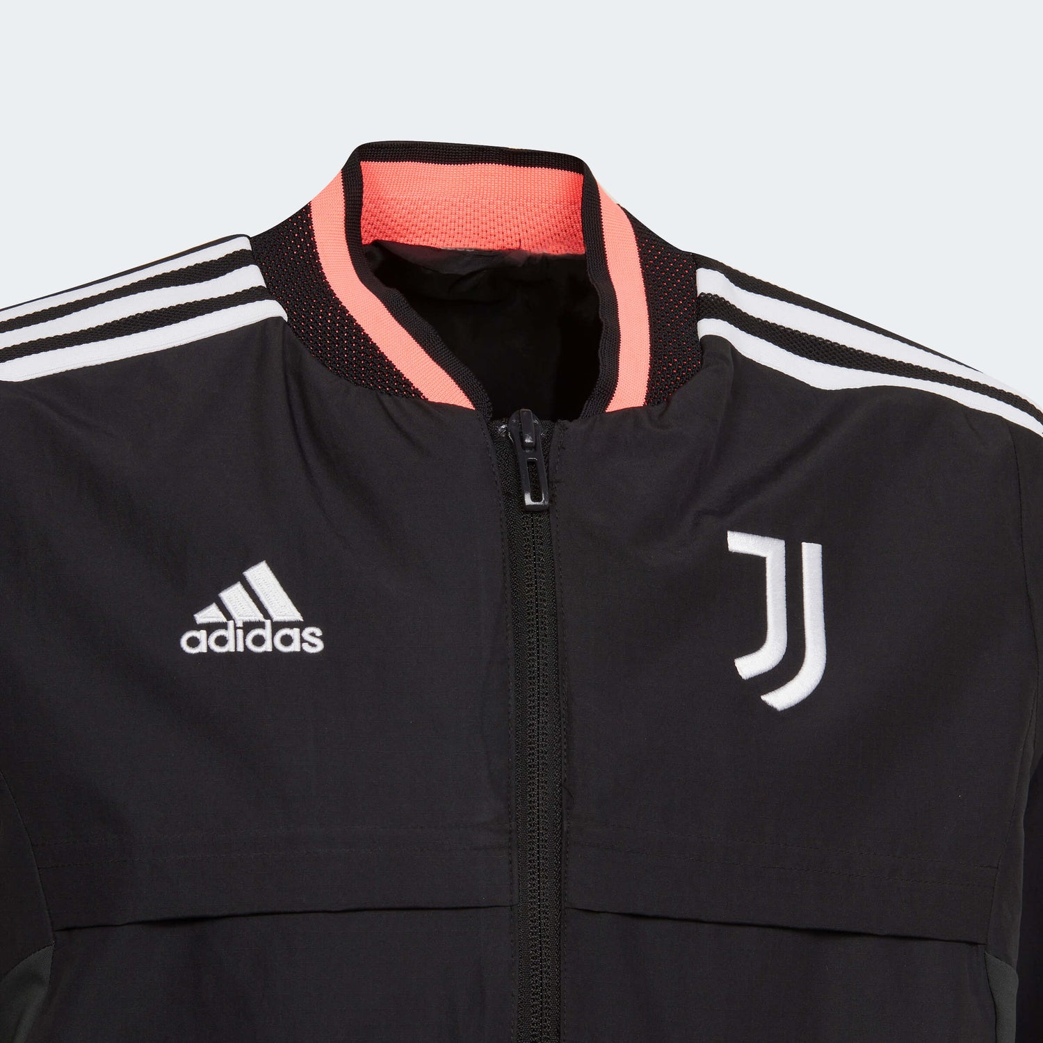 adidas 2022-23 Juventus Youth Anthem Jacket - Black (Detail 1)