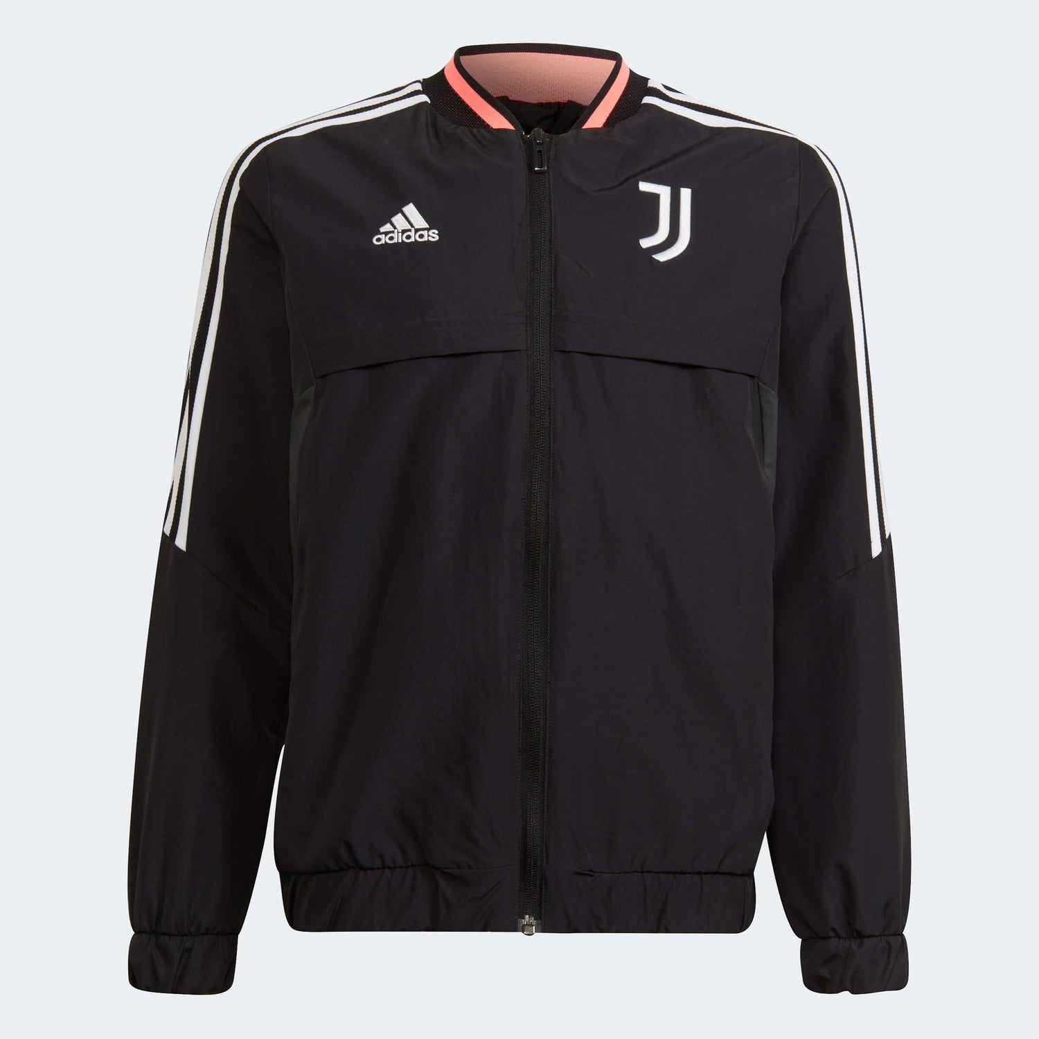 adidas 2022-23 Juventus Youth Anthem Jacket - Black (Front)