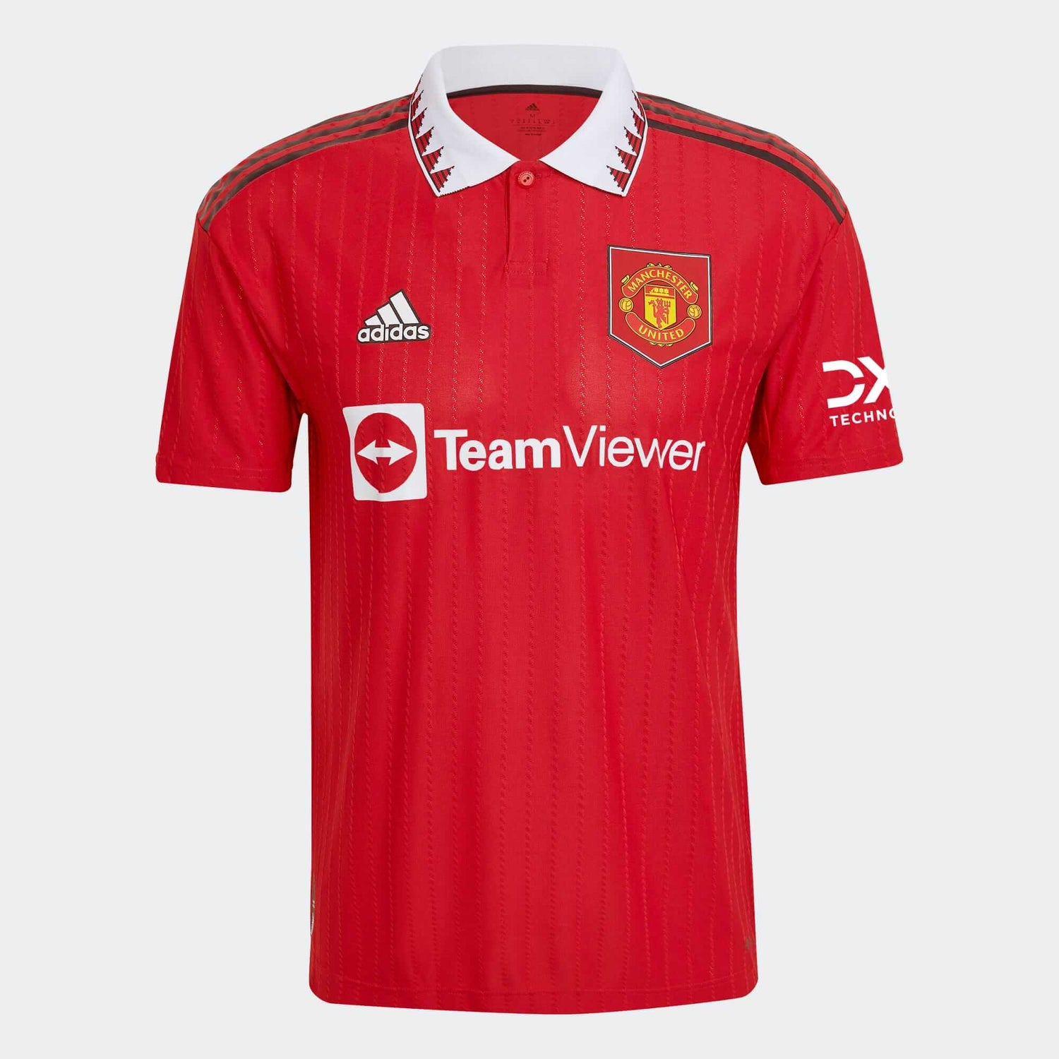 adidas 2022-23 Manchester United Authentic Home Jersey - Red-White (Front)