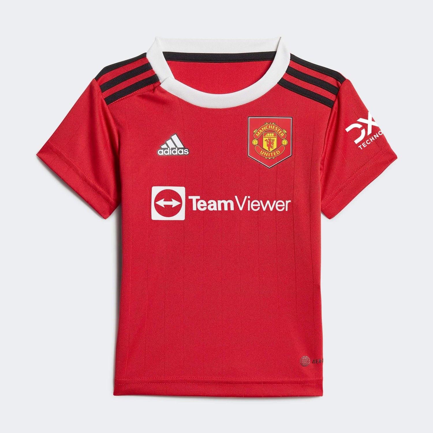 adidas 2022-23 Manchester United Home Baby Kit - Red-White (Jersey - Front)
