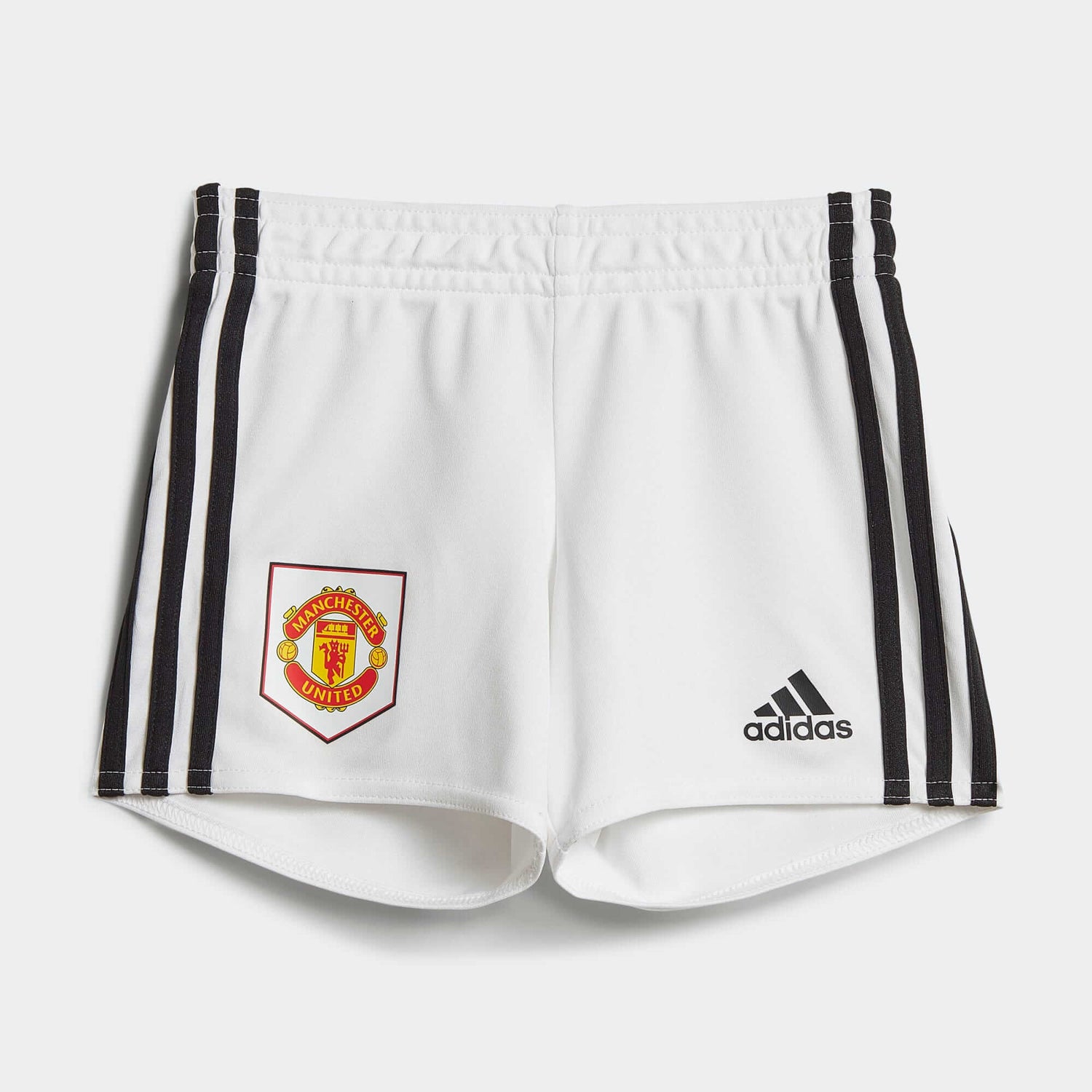 adidas 2022-23 Manchester United Home Baby Kit - Red-White (Shorts - Front)