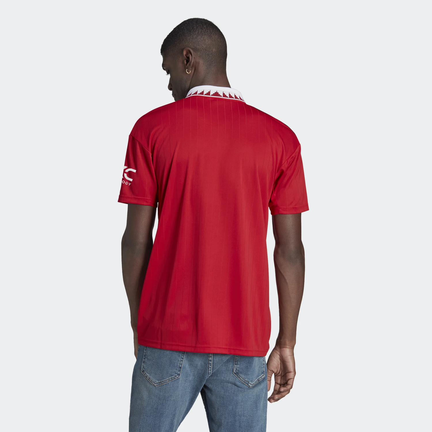 adidas 2022-23 Manchester United Home Jersey - Red-White (Model - Back)