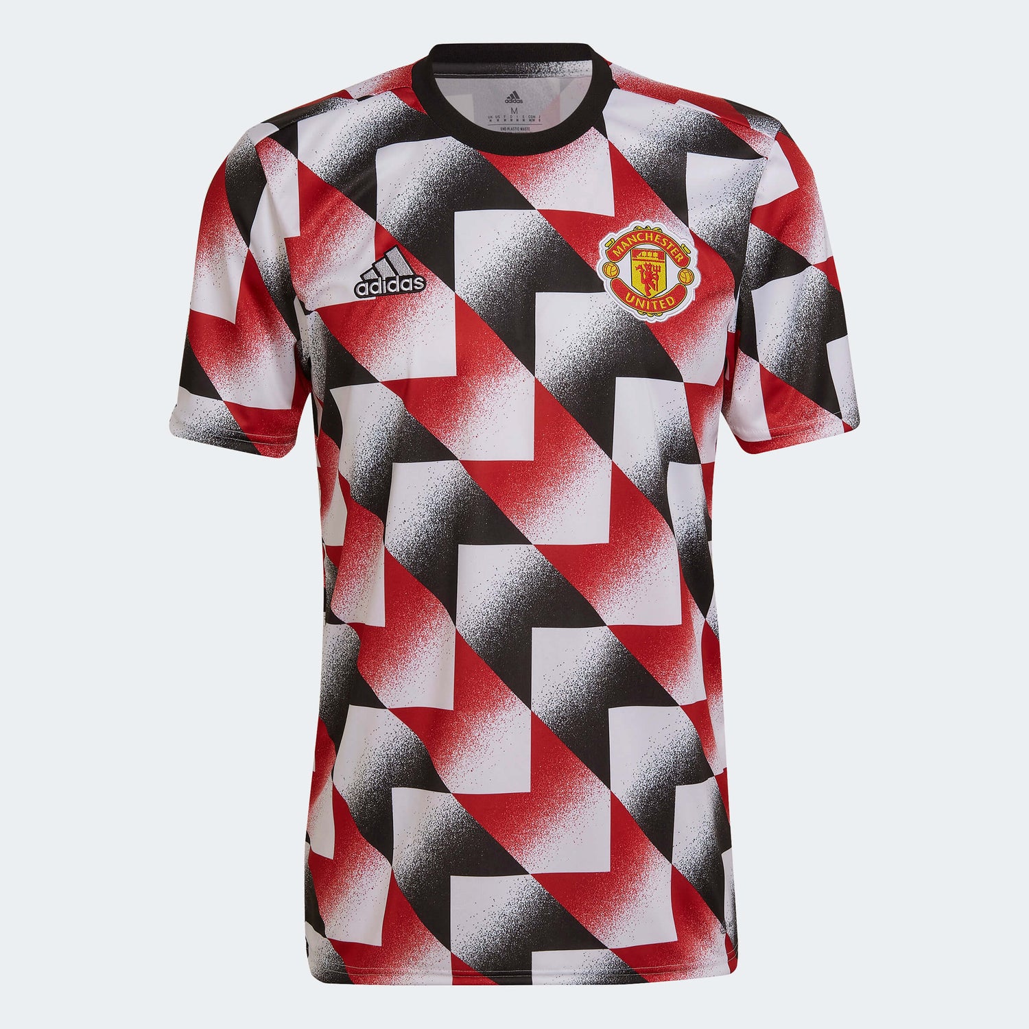adidas 2022-23 Manchester United Pre-Match Jersey - White-Red-Black