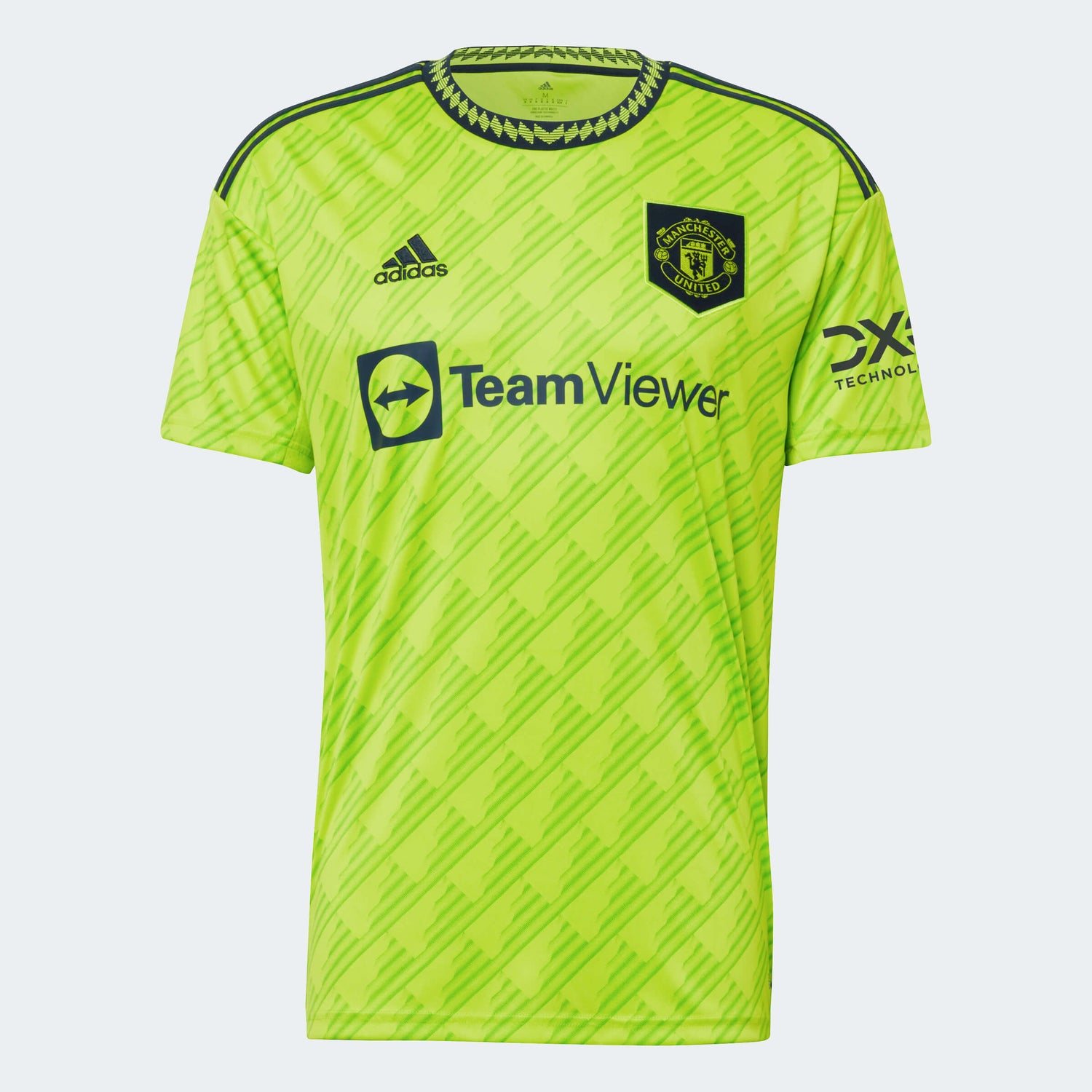 adidas 2022-23 Manchester United Third Jersey - Solar Slime (Front)