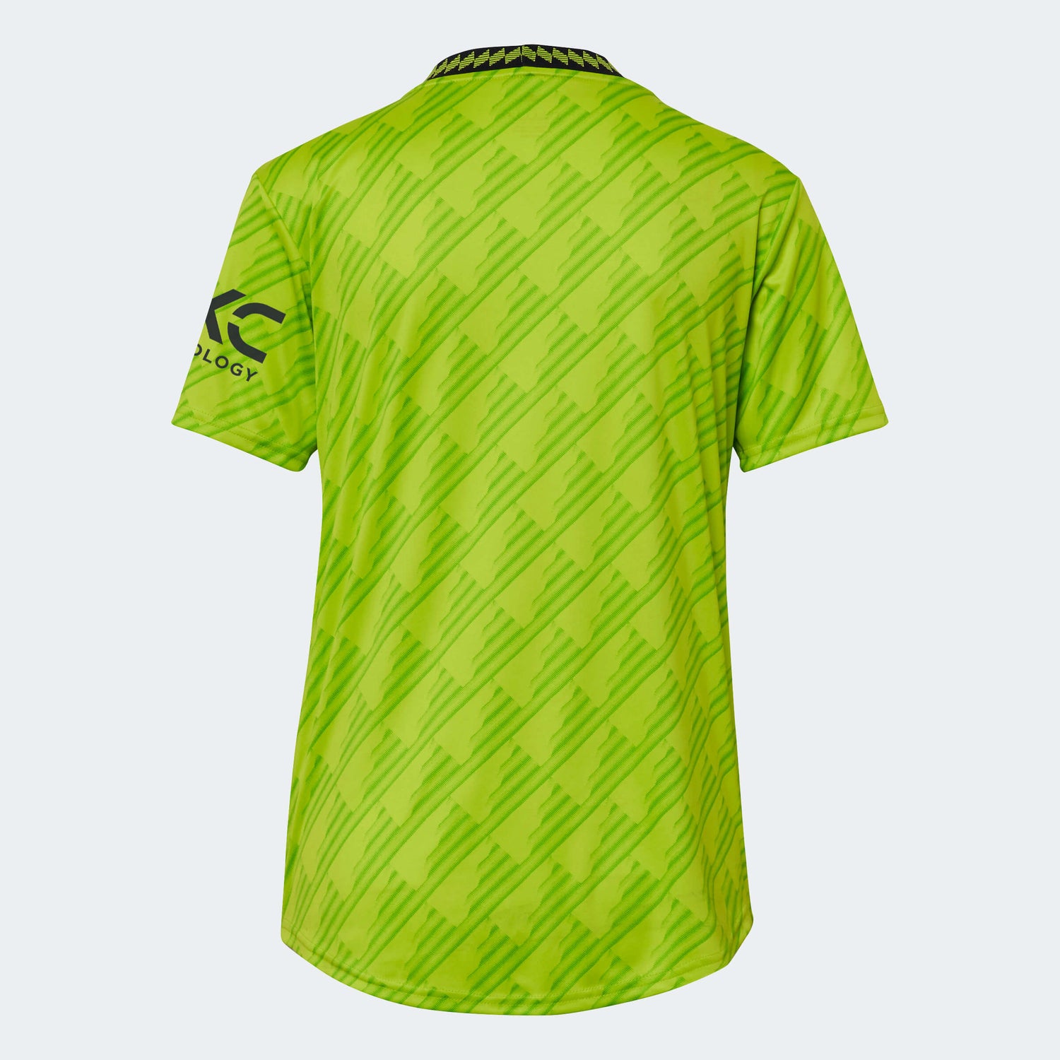 adidas 2022-23 Manchester United Women's Third Jersey - Solar Slime (Back)