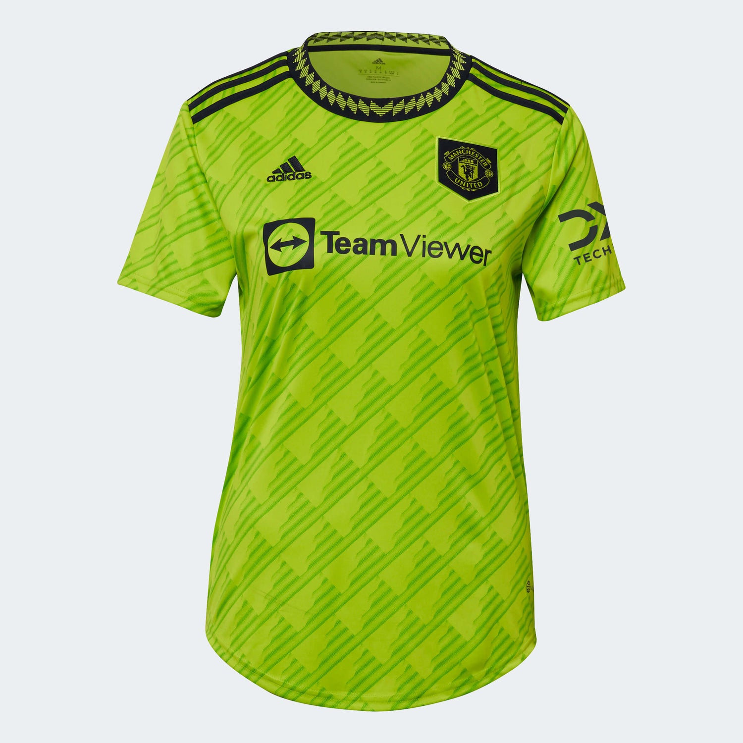 adidas 2022-23 Manchester United Women's Third Jersey - Solar Slime (Front)