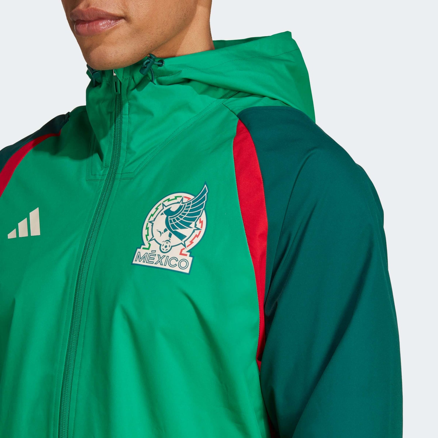 adidas 2022-23 Mexico All-Weather Jacket (Detail 1)