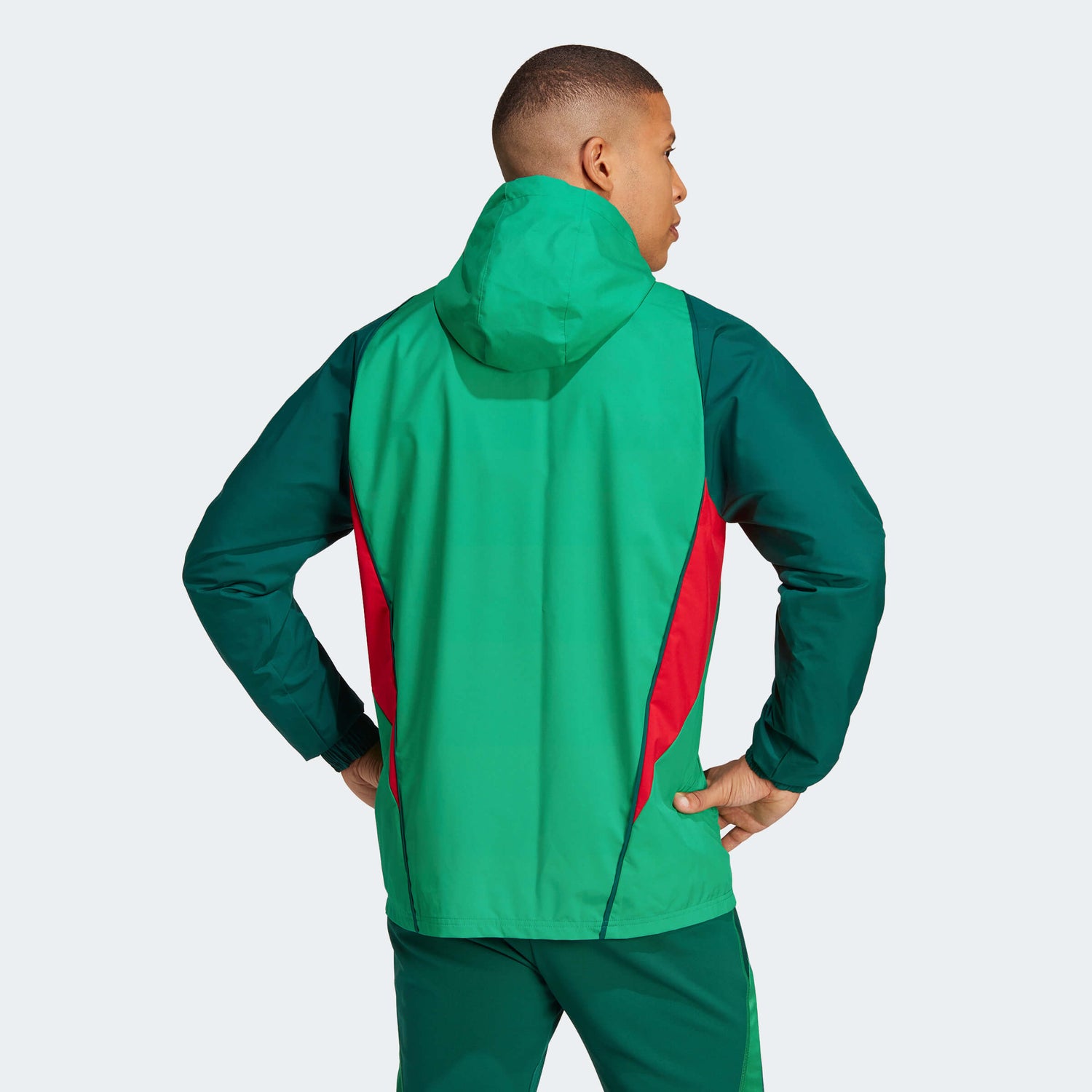 adidas 2022-23 Mexico All-Weather Jacket (Model - Back)