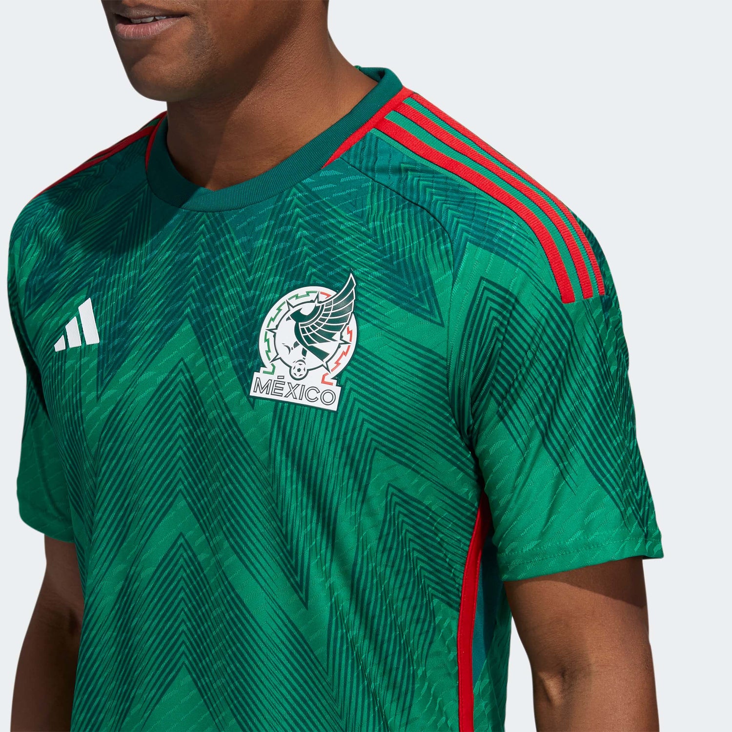 adidas 2022-23 Mexico Authentic Home Jersey (Detail 1)