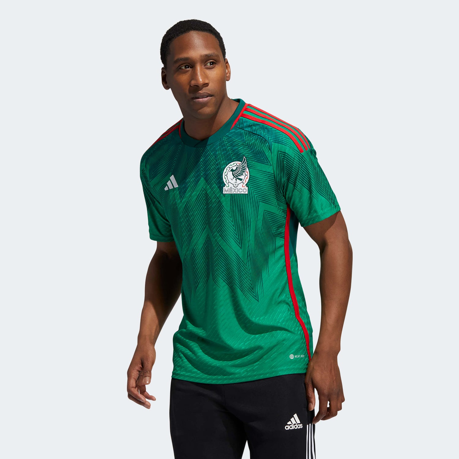 adidas 2022-23 Mexico Authentic Home Jersey (Model - Front)