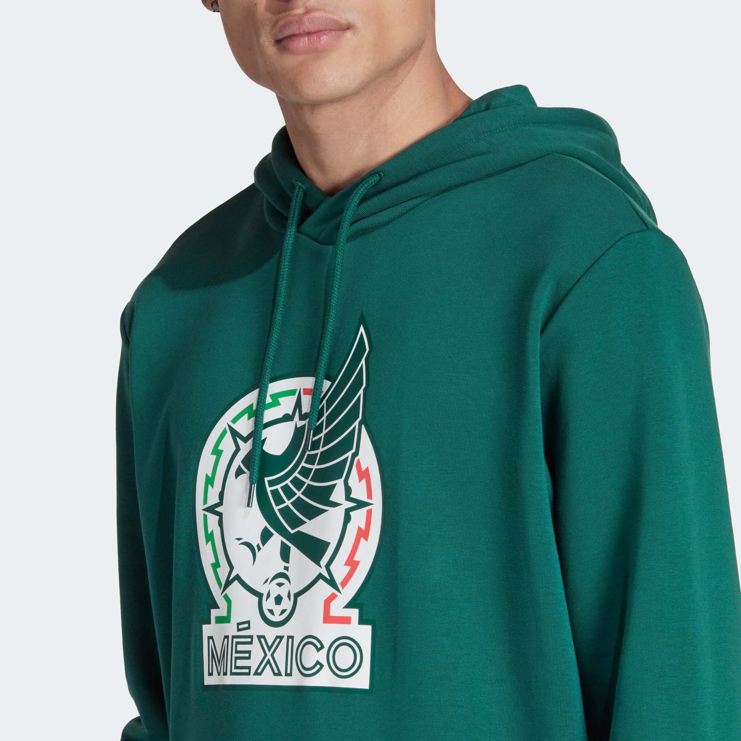 adidas 2022-23 Mexico Graphic Hoodie - Green (Detail 1)