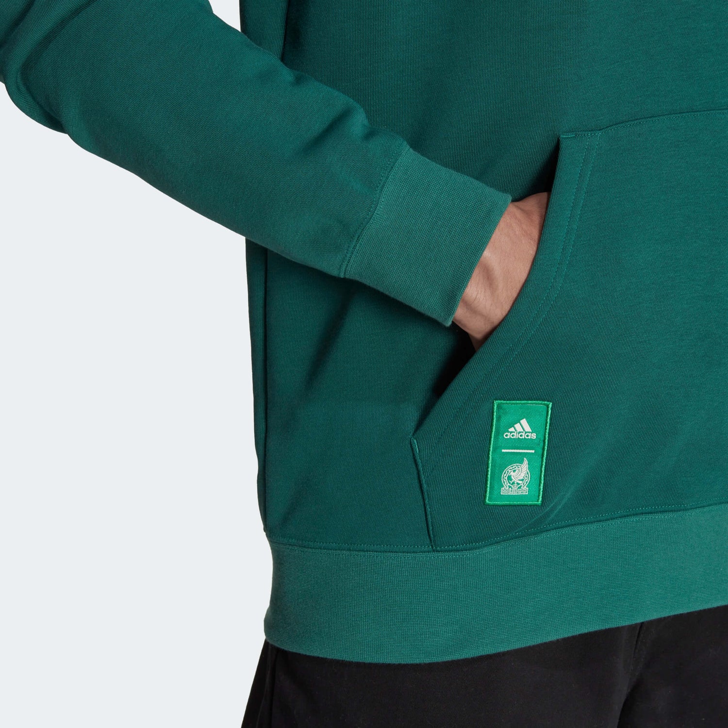 adidas 2022-23 Mexico Graphic Hoodie - Green (Detail 2)