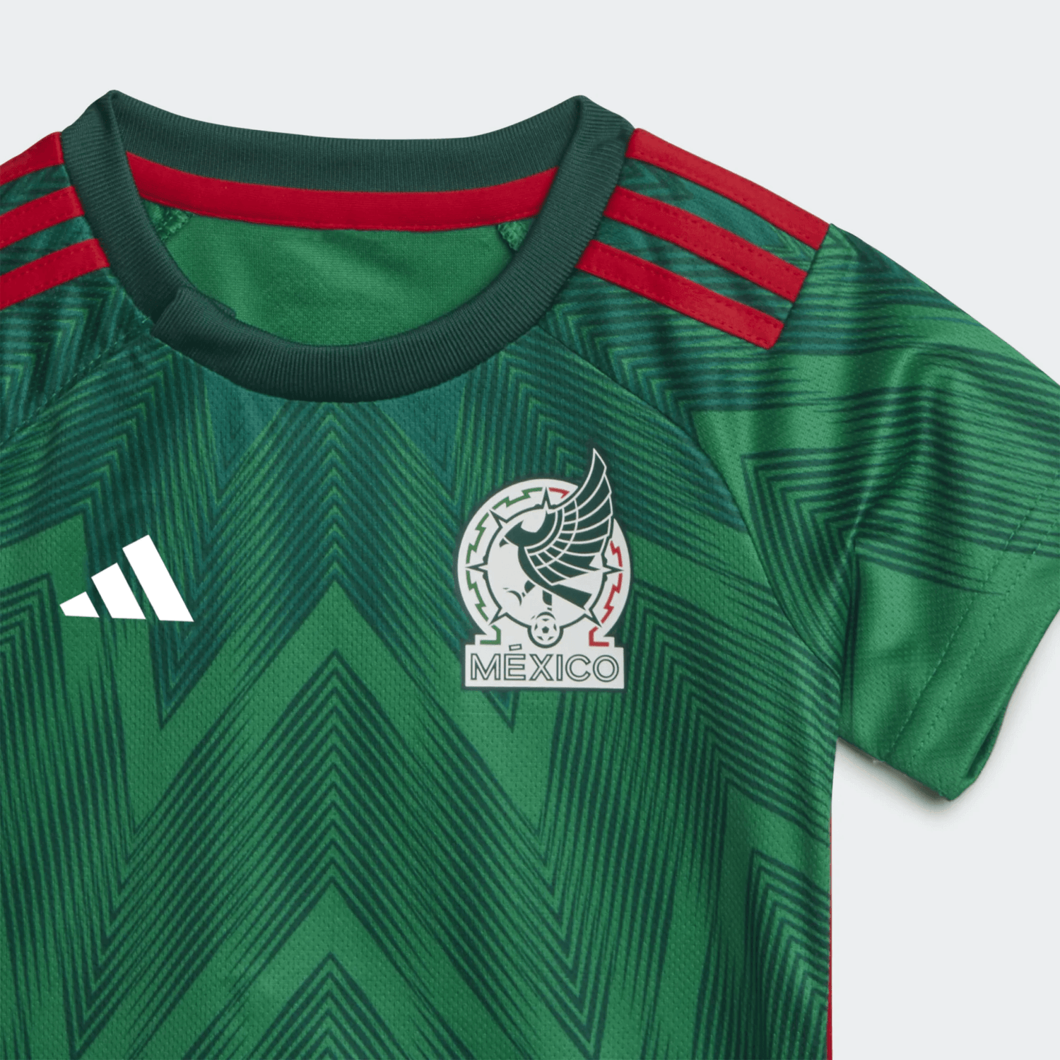 adidas 2022-23 Mexico Home Baby Kit Green (Detail 1)