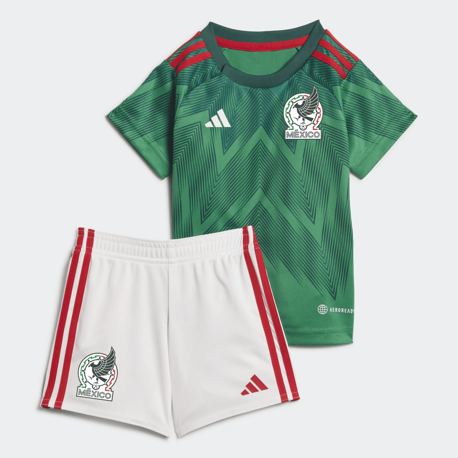 adidas 2022-23 Mexico Home Baby Kit Green (Set)