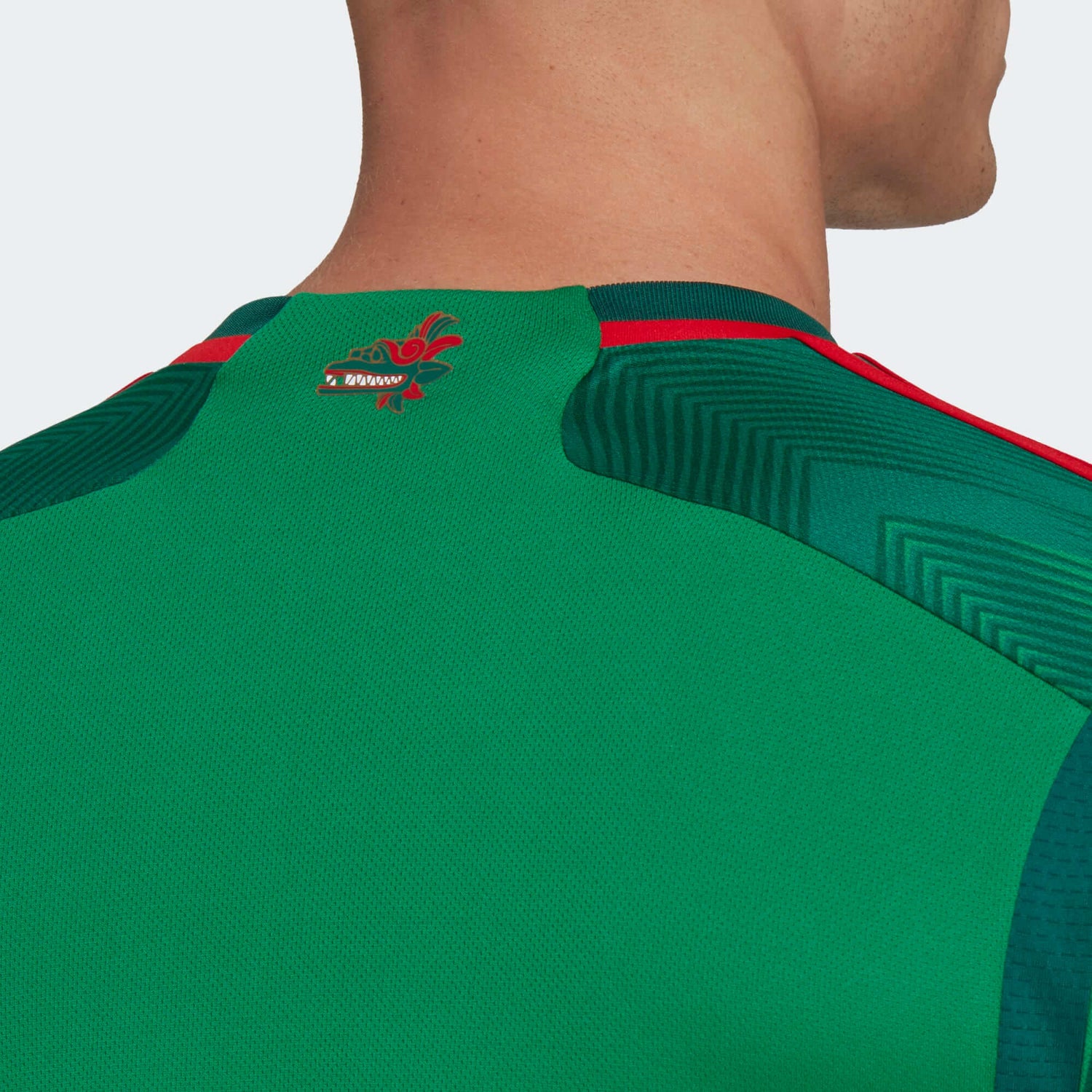 adidas 2022-23 Mexico Home Jersey - Green-Red (Detail 2)