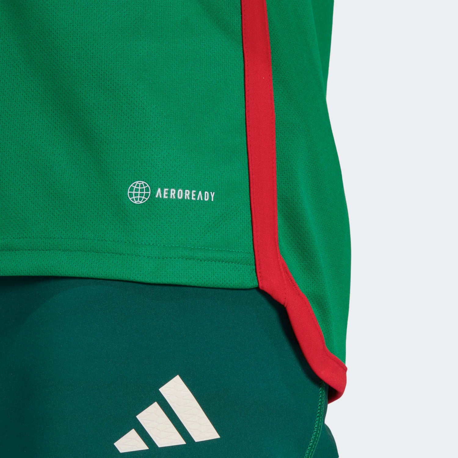 adidas 2022-23 Mexico Home Jersey - Green-Red (Detail 3)