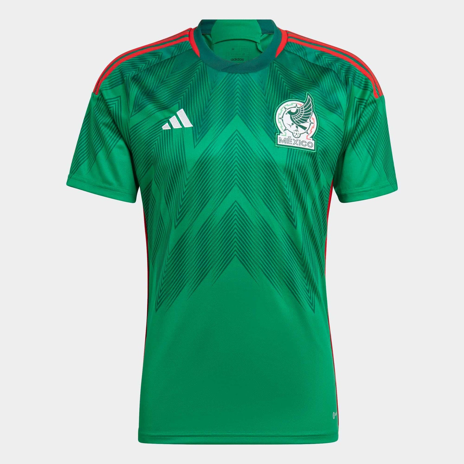 adidas 2022-23 Mexico Home Jersey - Green-Red (Front)