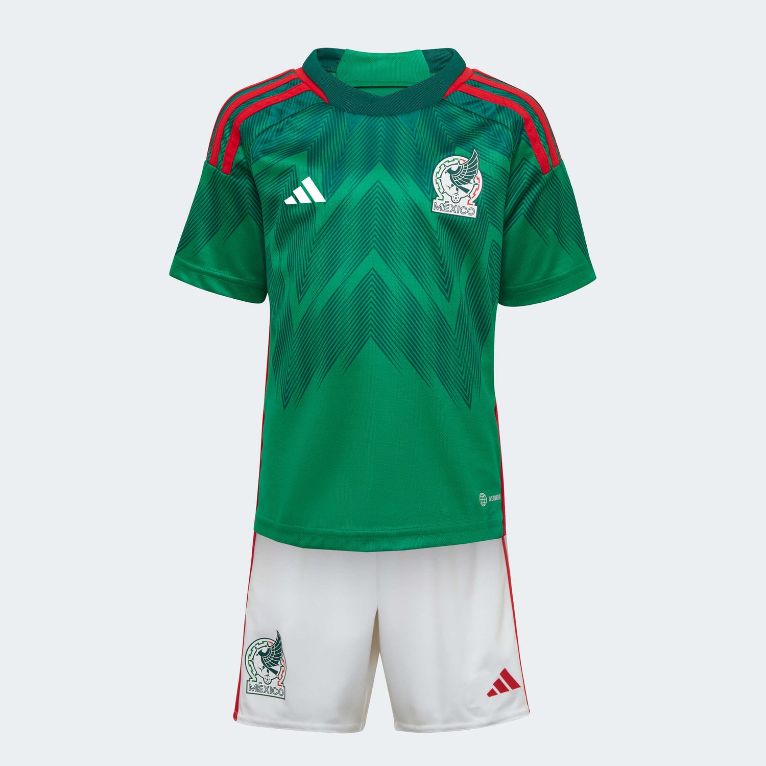 adidas 2022-23 Mexico Home Mini Kit