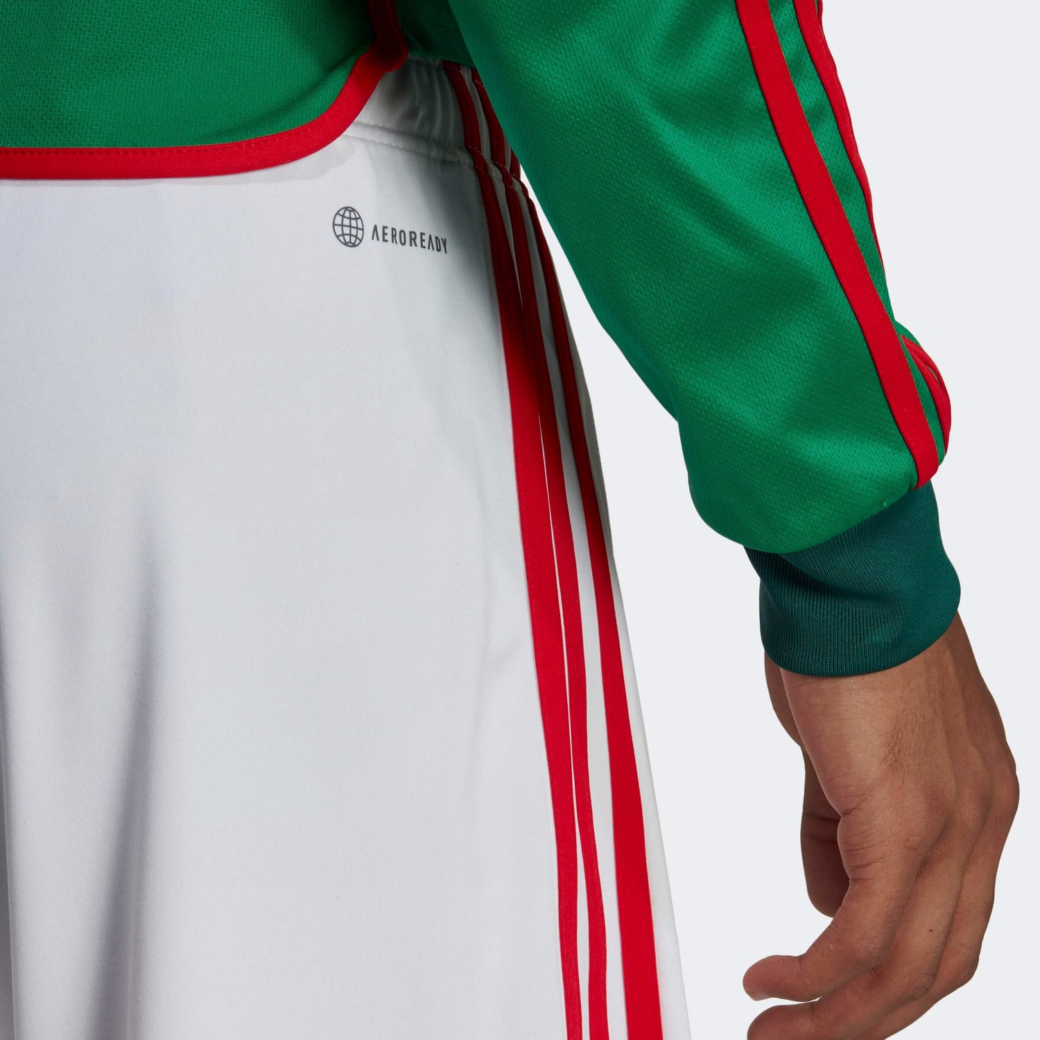 adidas 2022-23 Mexico Home Short White-Red (Detail 2)