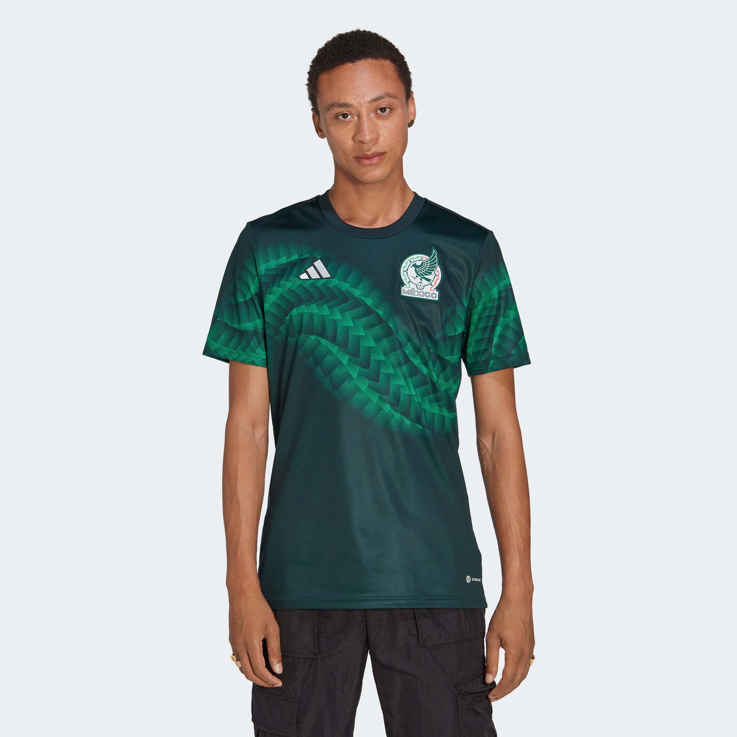 adidas 2022-23 Mexico Pre-Match Jersey (Model - Front)