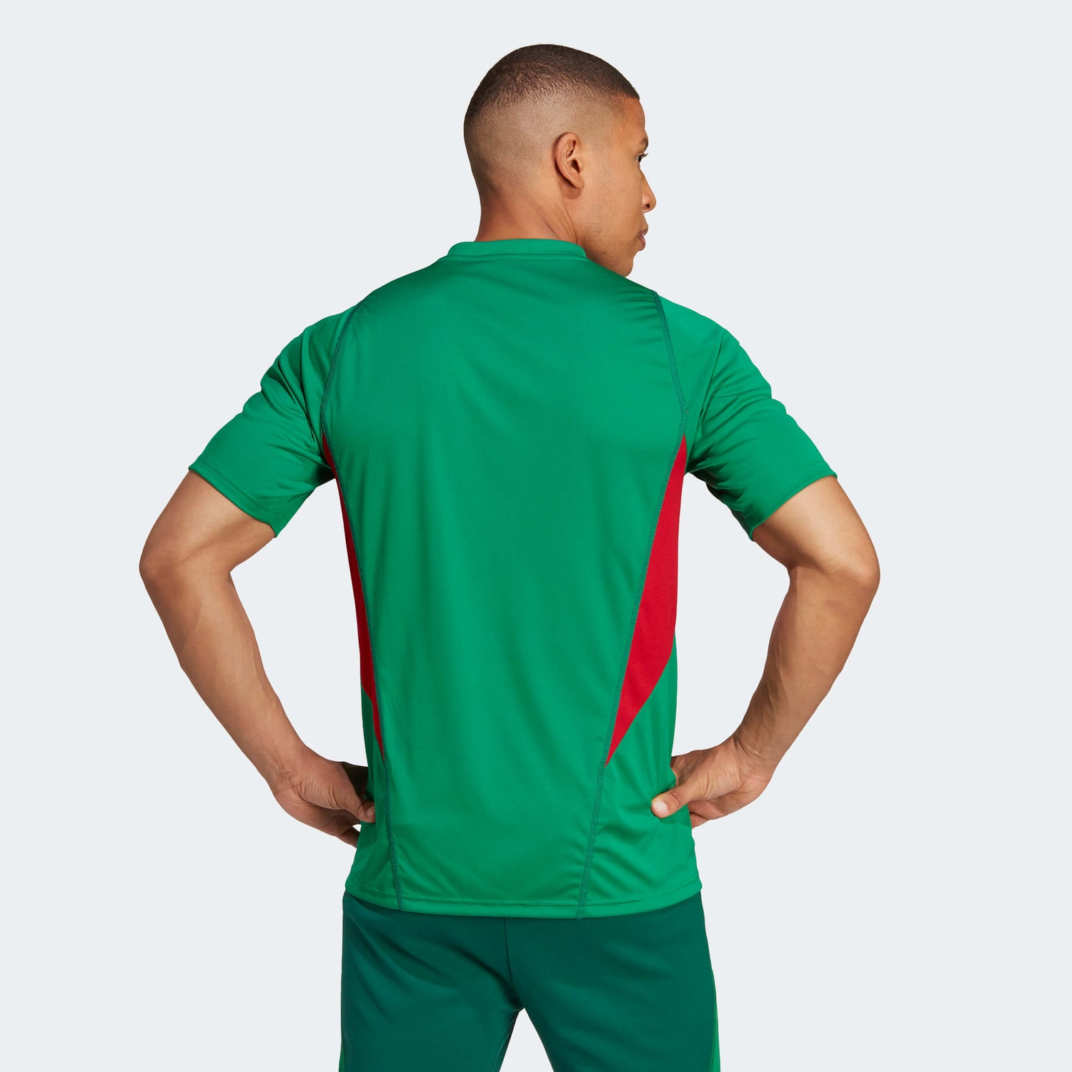 adidas 2022-23 Mexico Training Jersey - Green (Model - Back)
