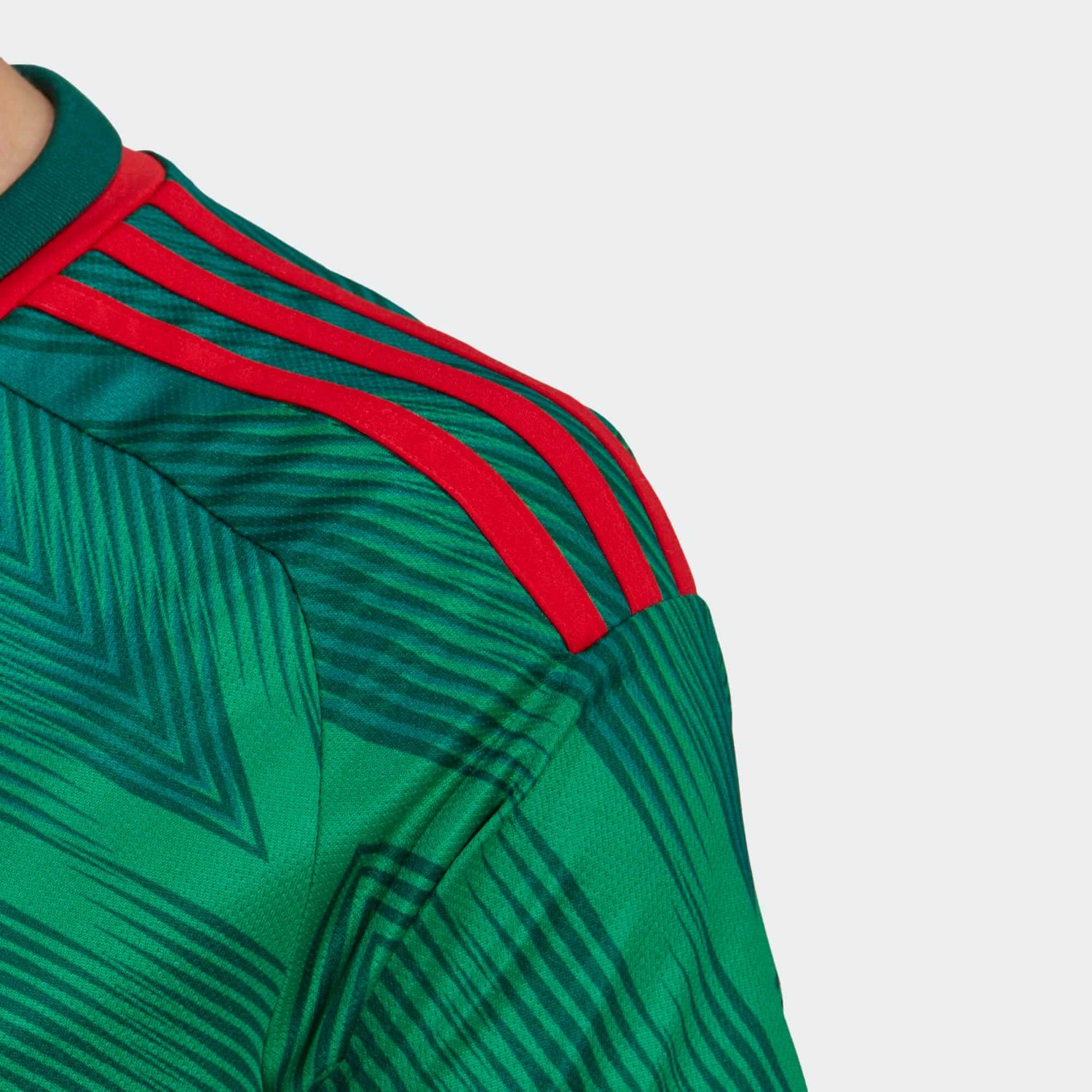 adidas 2022-23 Mexico Women's Home Jersey - Green-Red (Detail 2)