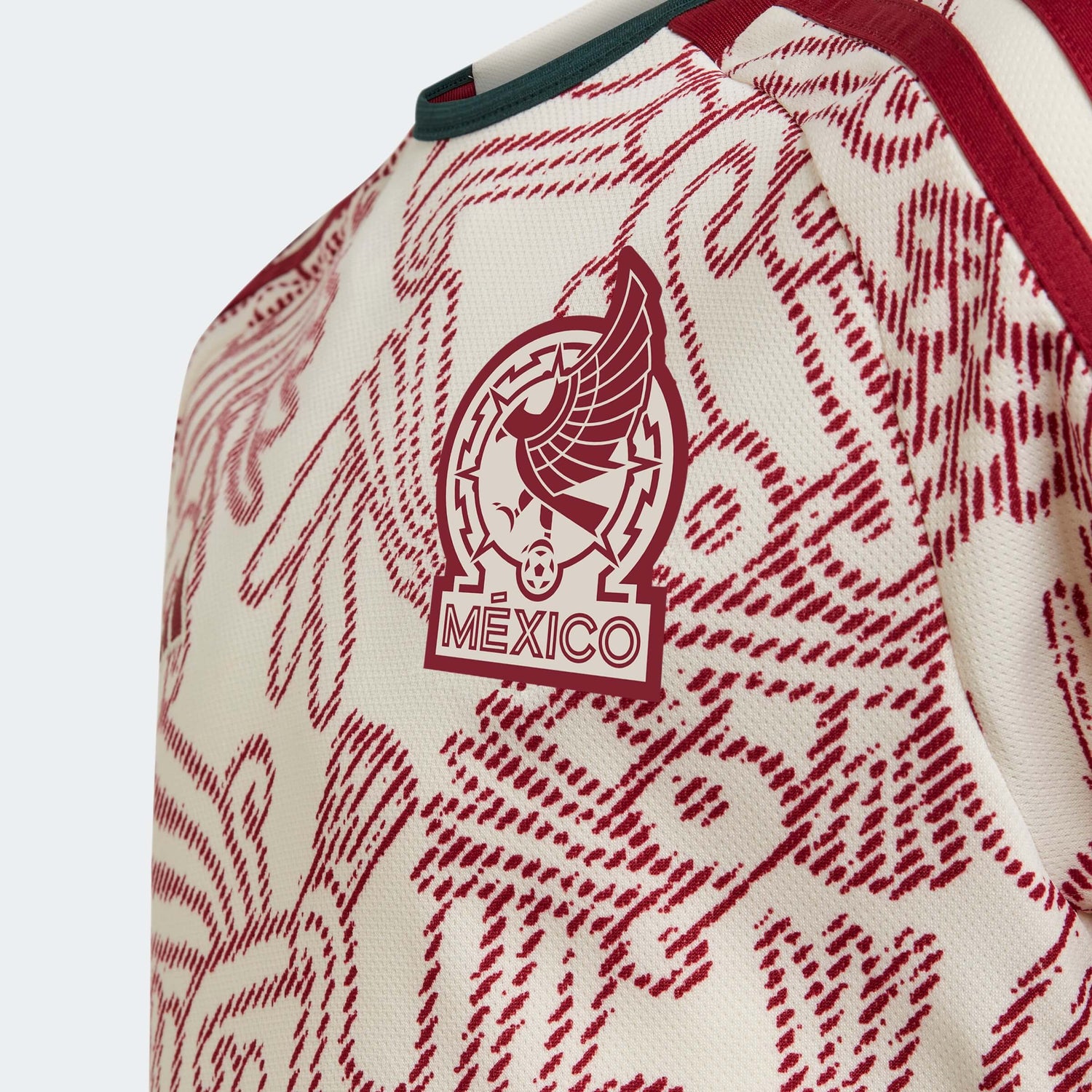 adidas 2022-23 Mexico Youth Away Jersey (Detail 1)