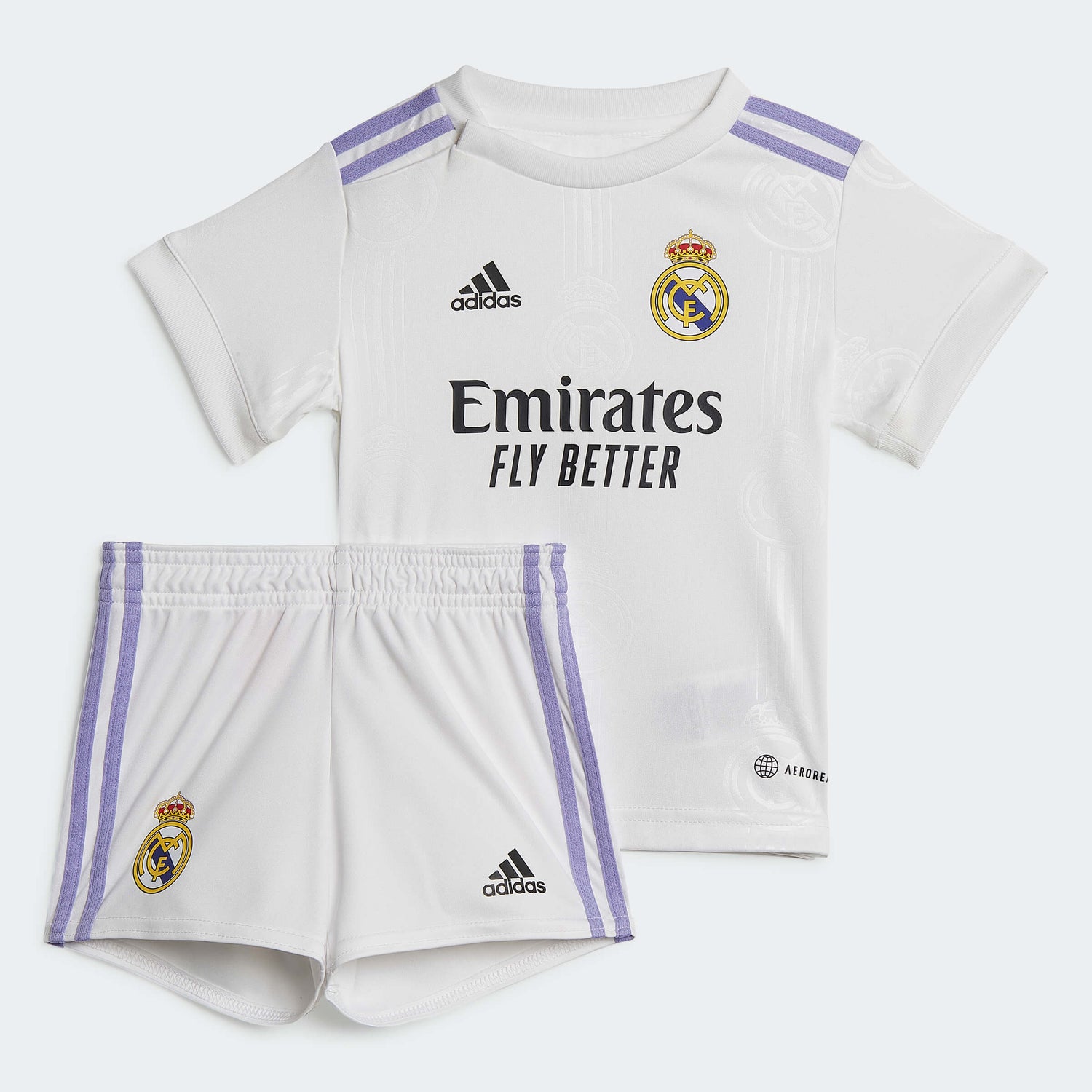 adidas 2022-23 Real Madrid Home Baby Kit - White