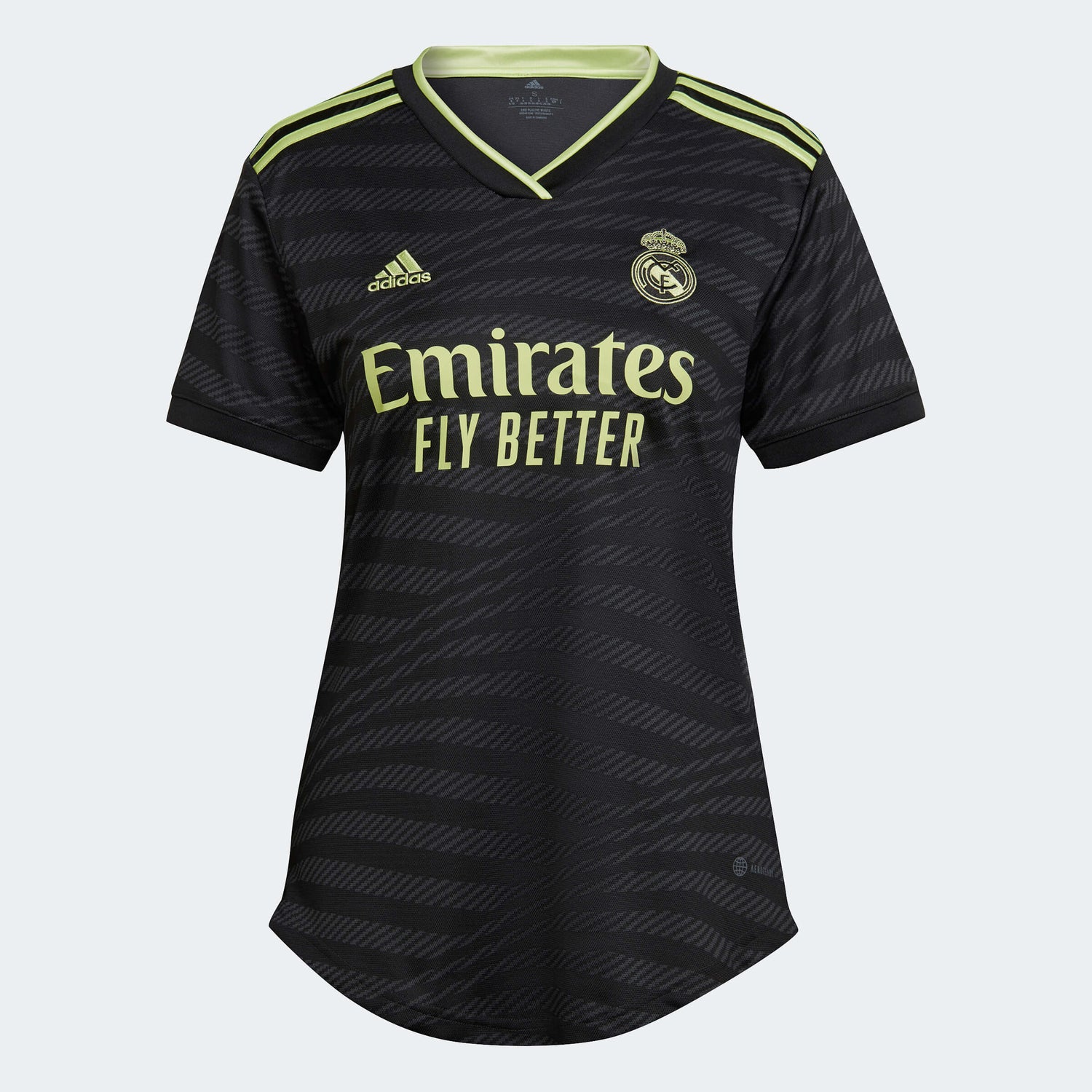 adidas 2022-23 Real Madrid Women's Third Jersey - Black-Pulse Lime