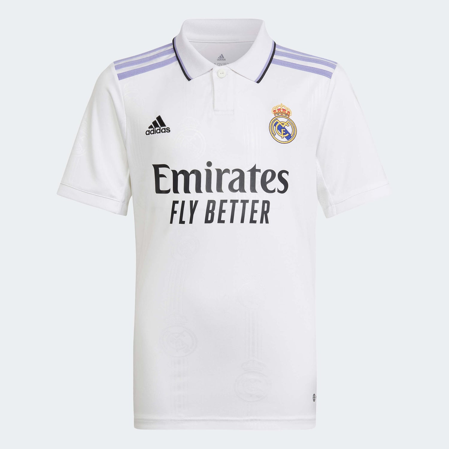 adidas 2022-23 Real Madrid Youth Home Jersey - White (Front)