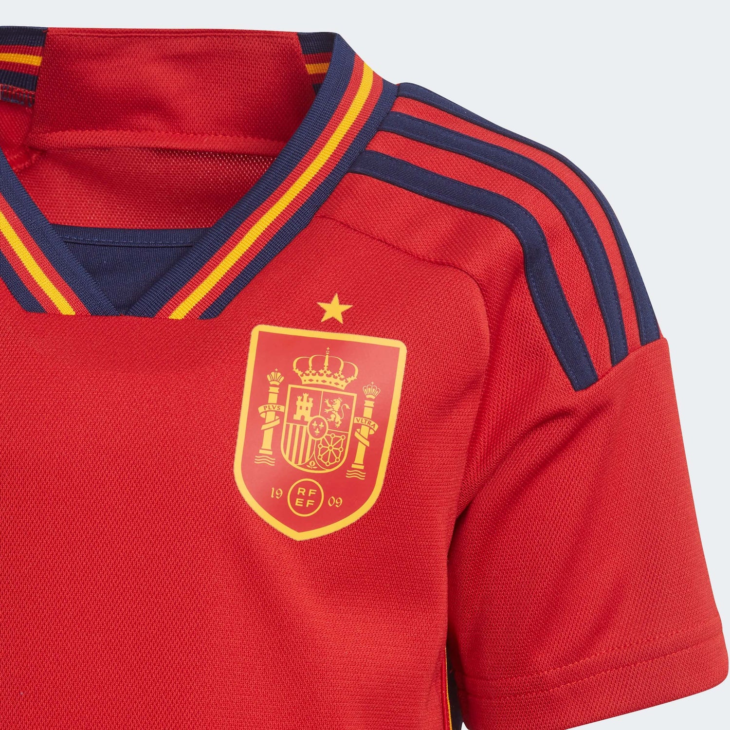 adidas 2022-23 Spain Home Mini Kit - Red-Navy (Detail 1)