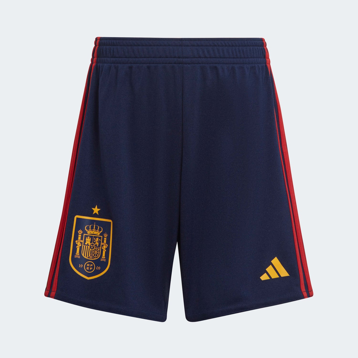 adidas 2022-23 Spain Home Mini Kit - Red-Navy (Shorts - Front)