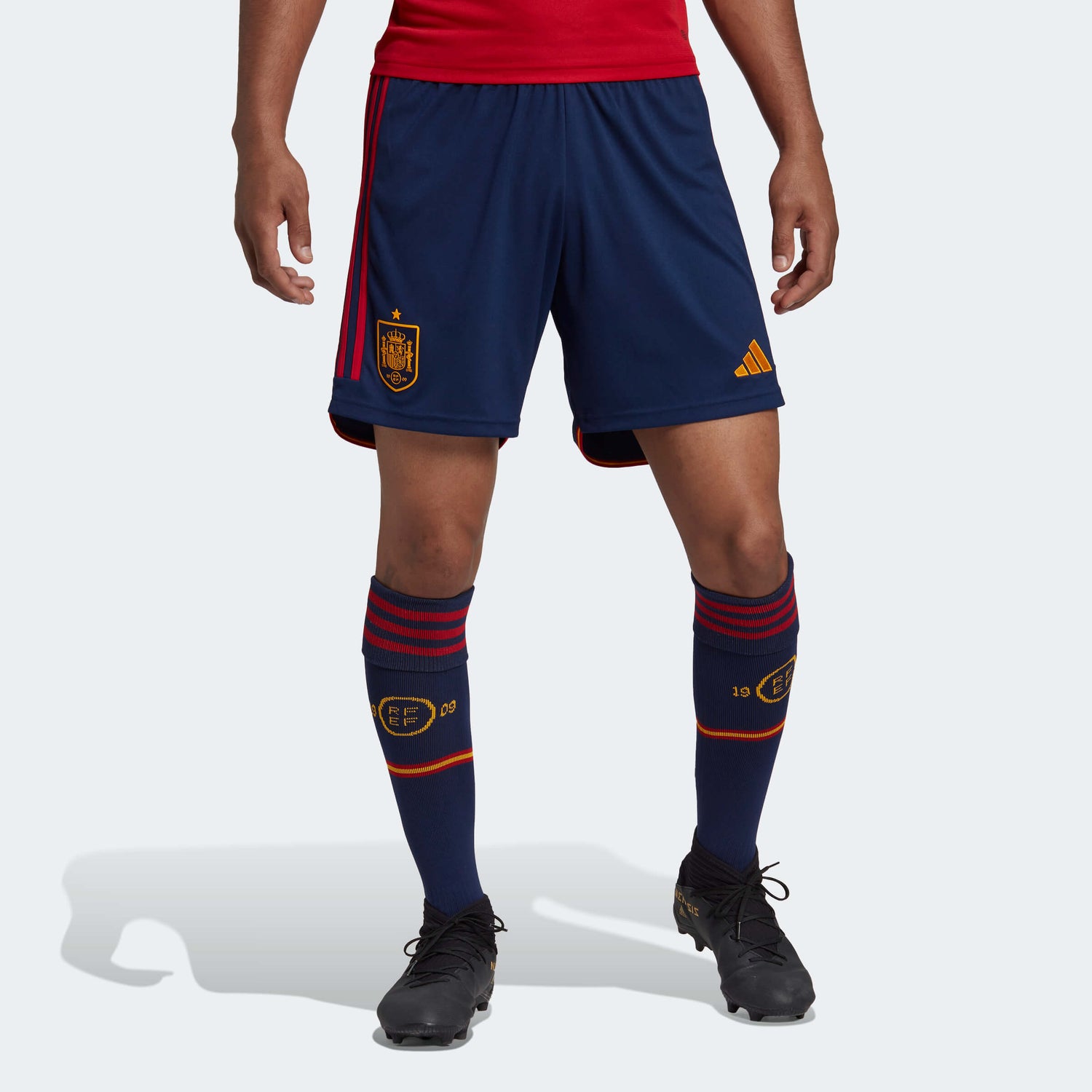  adidas 2022-23 Spain Home Shorts (Model - Front)