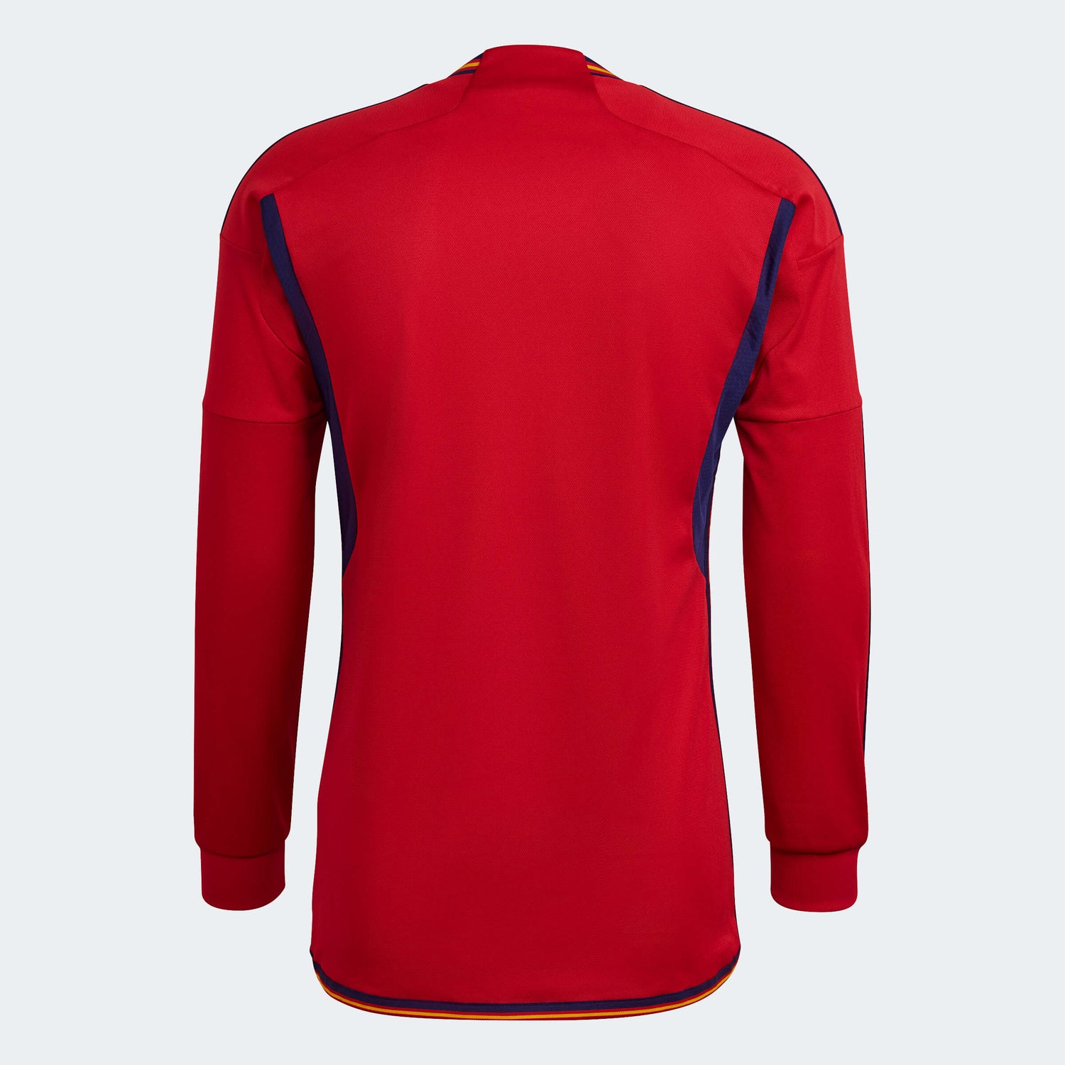 adidas 2022-23 Spain Long Sleeve Home Jersey - Red-Navy (Back)