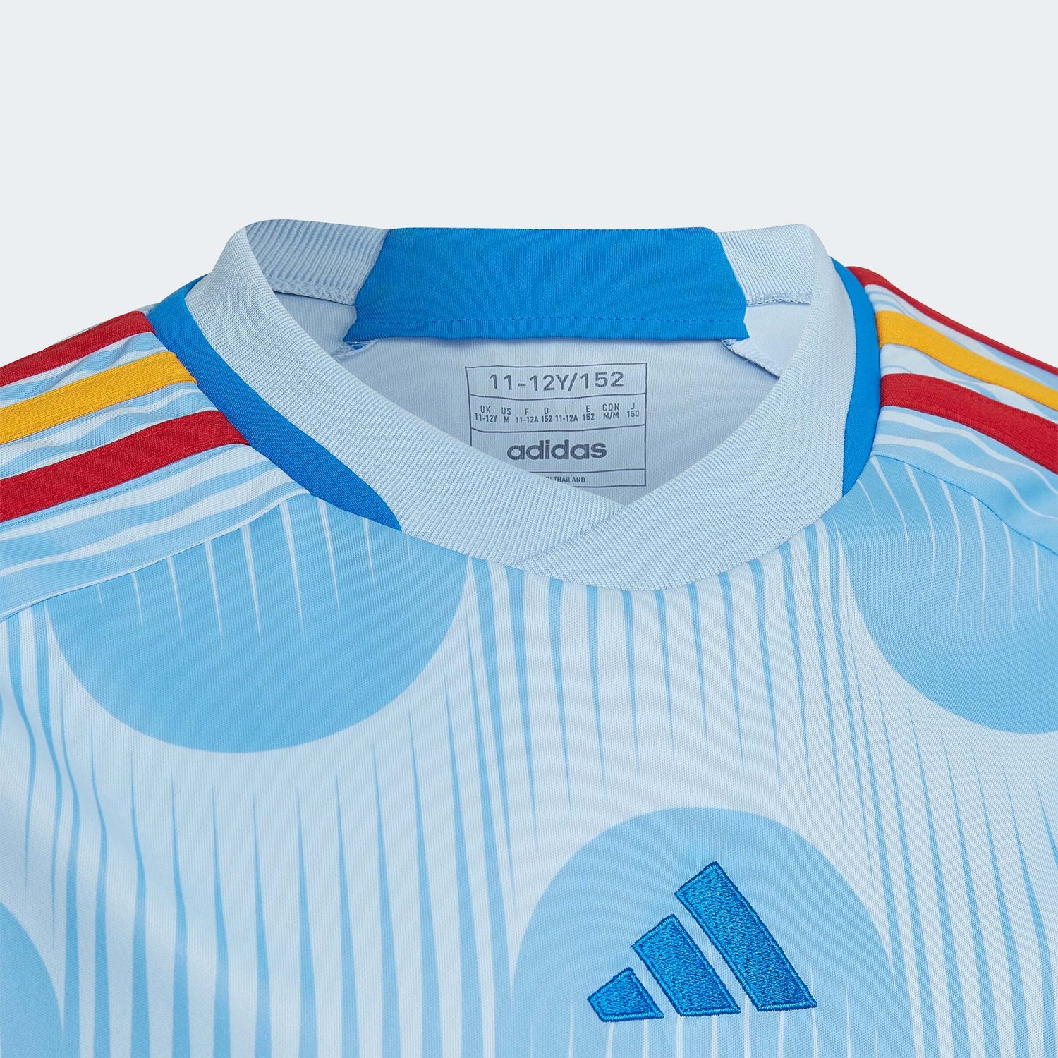 adidas 2022-23 Spain Youth Away Jersey - Glory Blue (Detail 1)