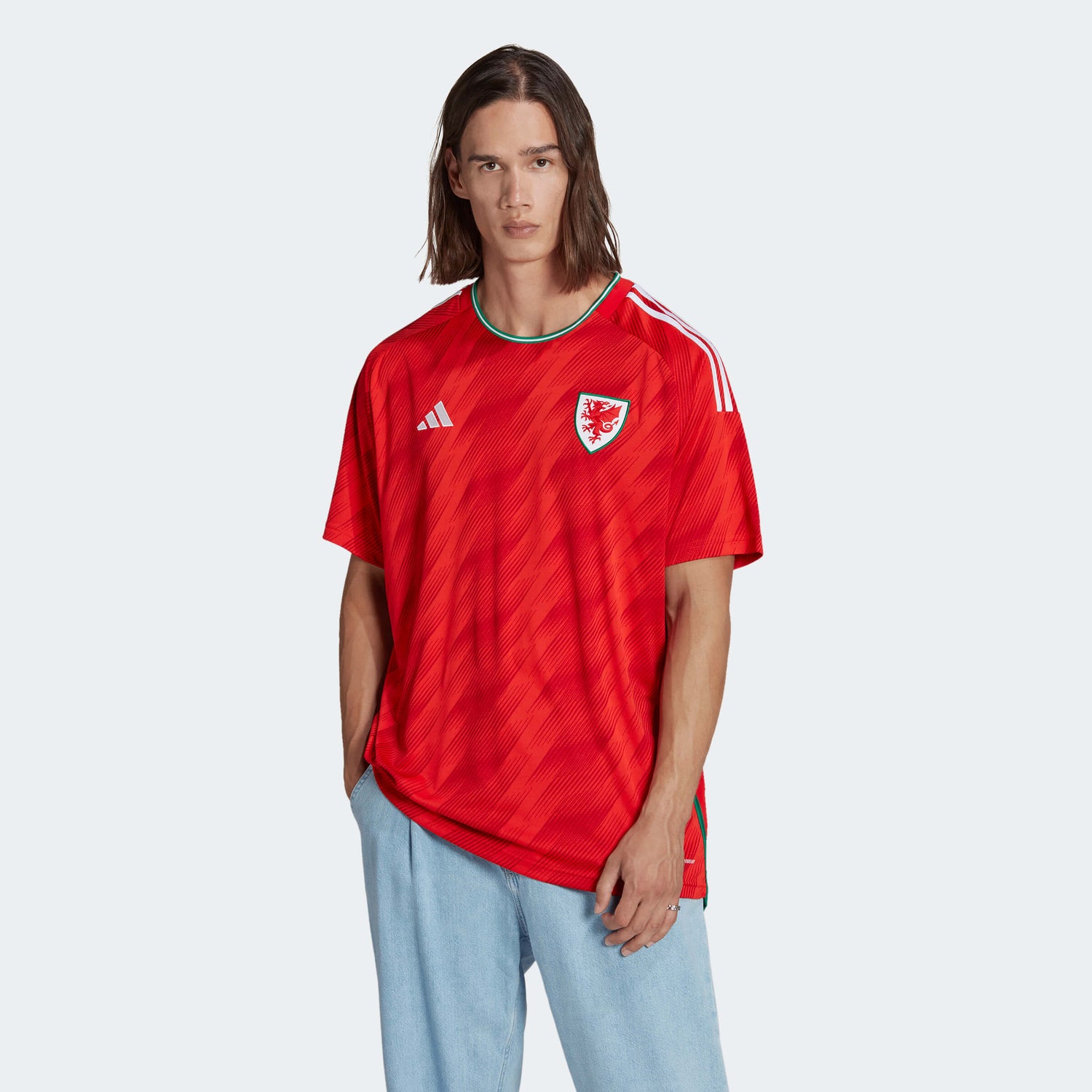 adidas 2022-23 Wales Home Jersey (Model - Front)