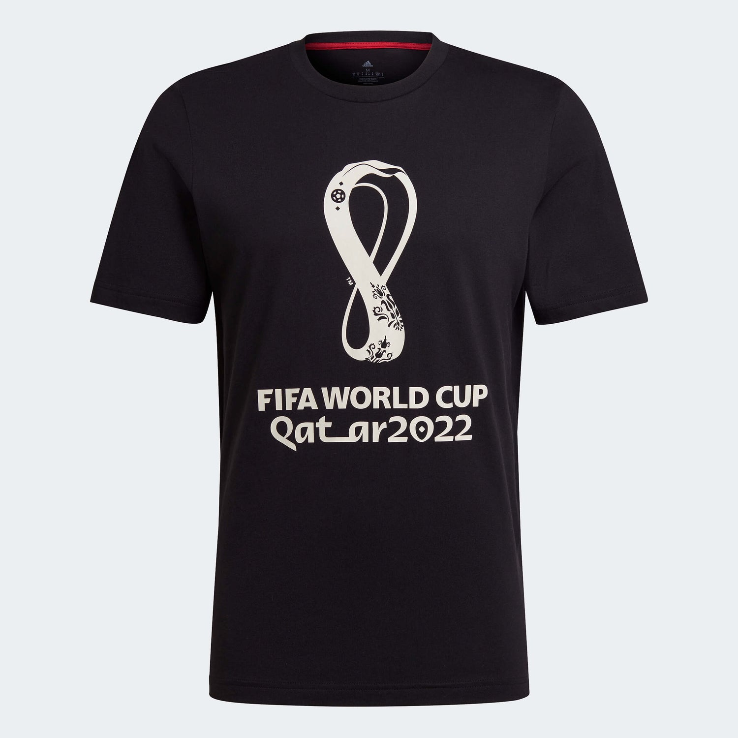 adidas 2022 FIFA World Cup Graphic Tee Black (Front)
