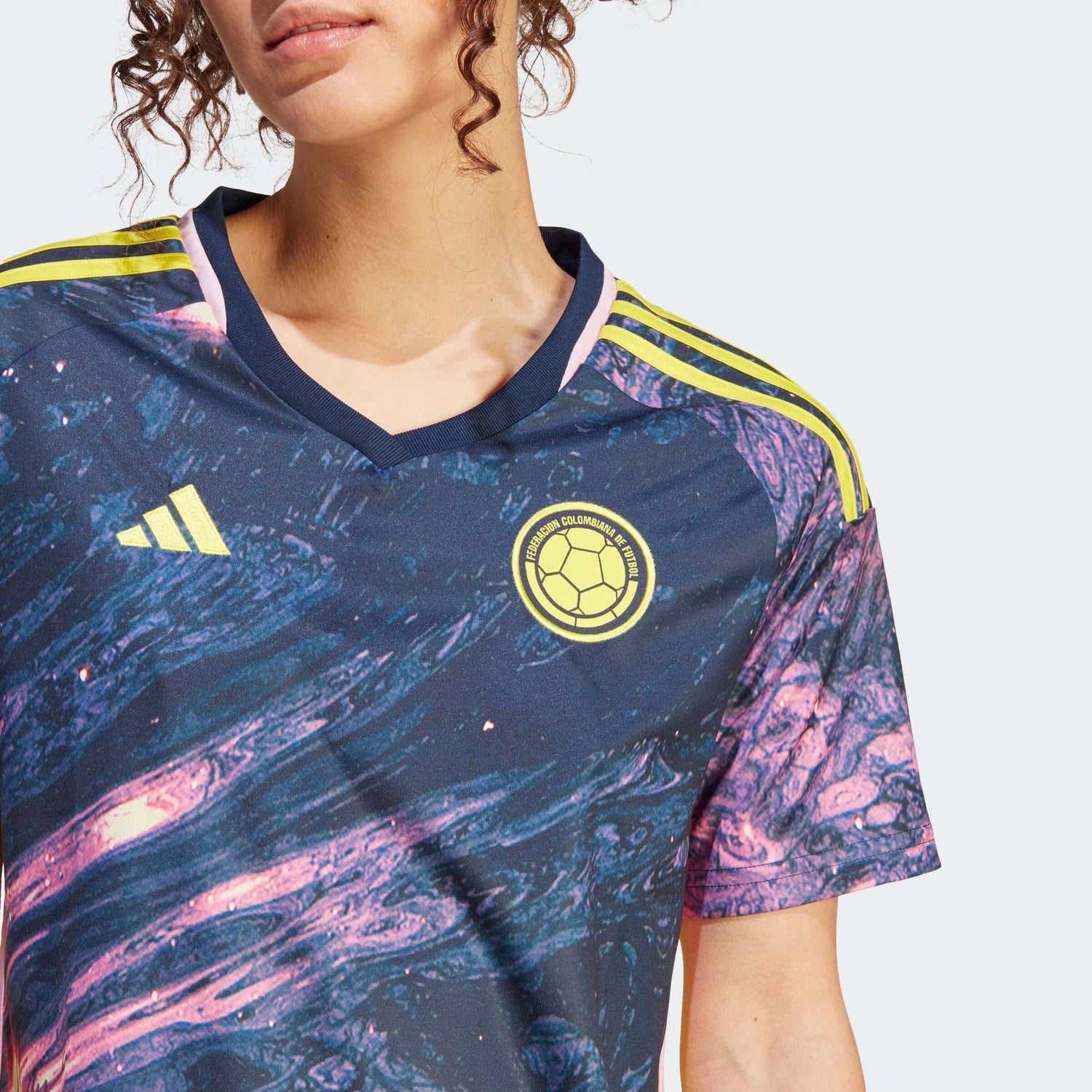 adidas 2023-24 Colombia Womens Away Jersey - Multi - Color (Detail 1)