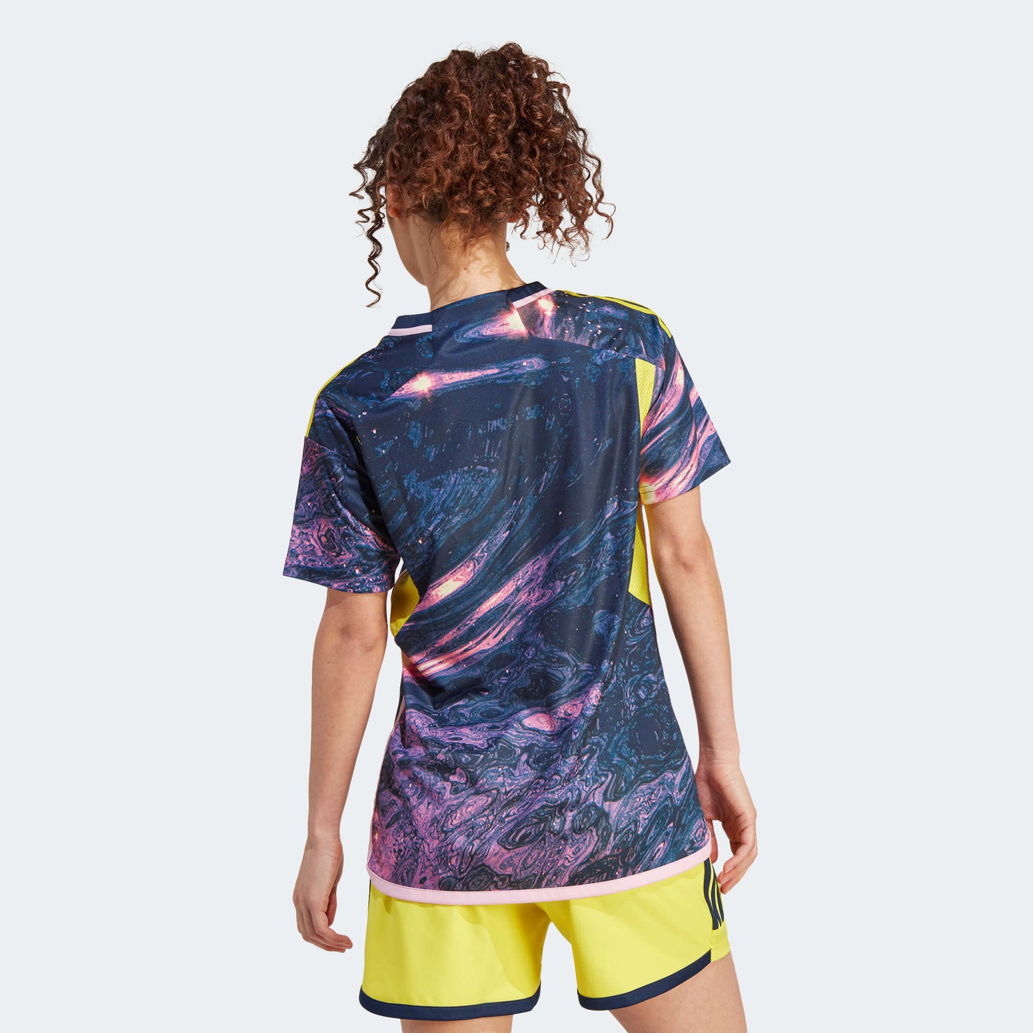 adidas 2023-24 Colombia Womens Away Jersey - Multi - Color (Model - Back)