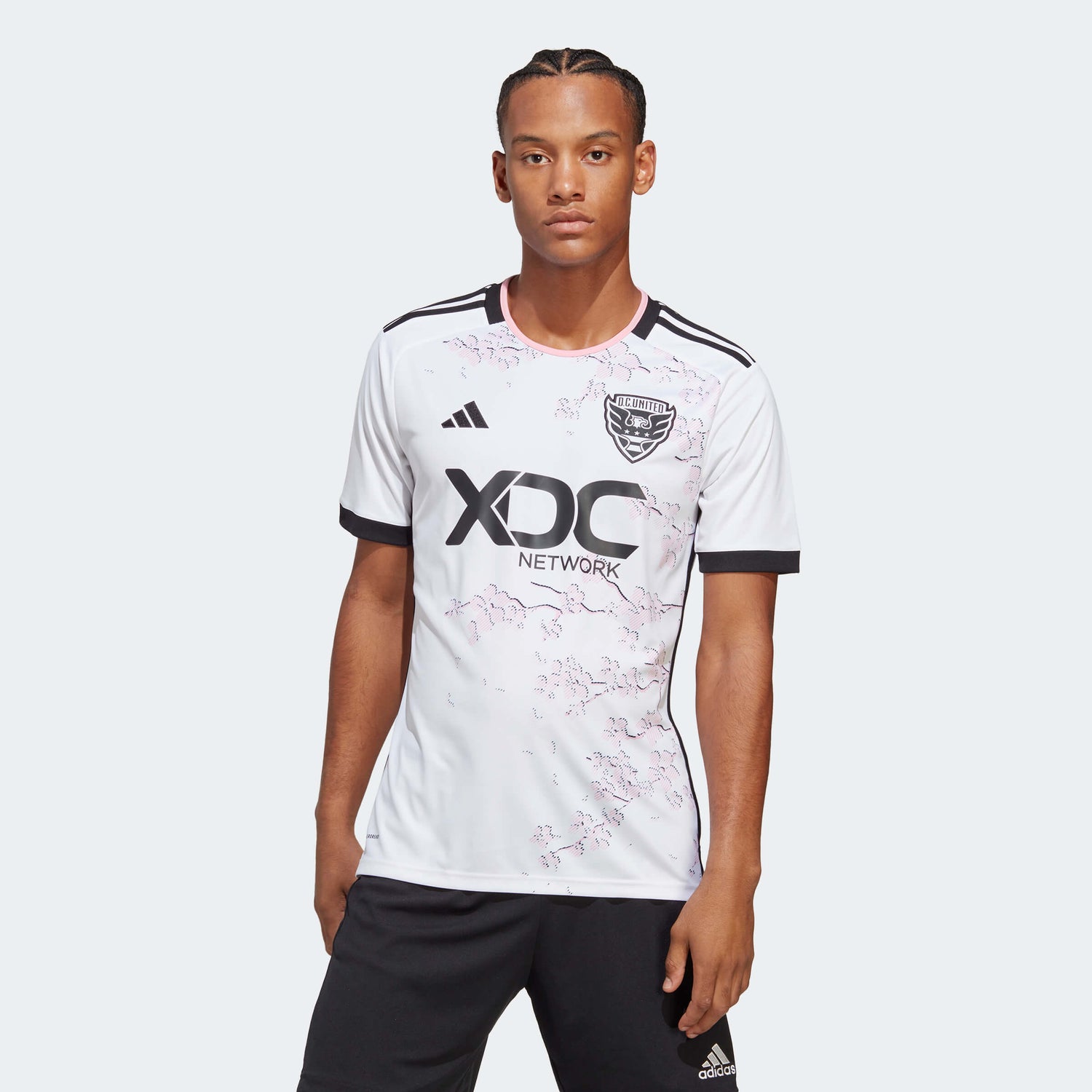 adidas 2023-24 DC United Away Jersey - White (Model - Front)