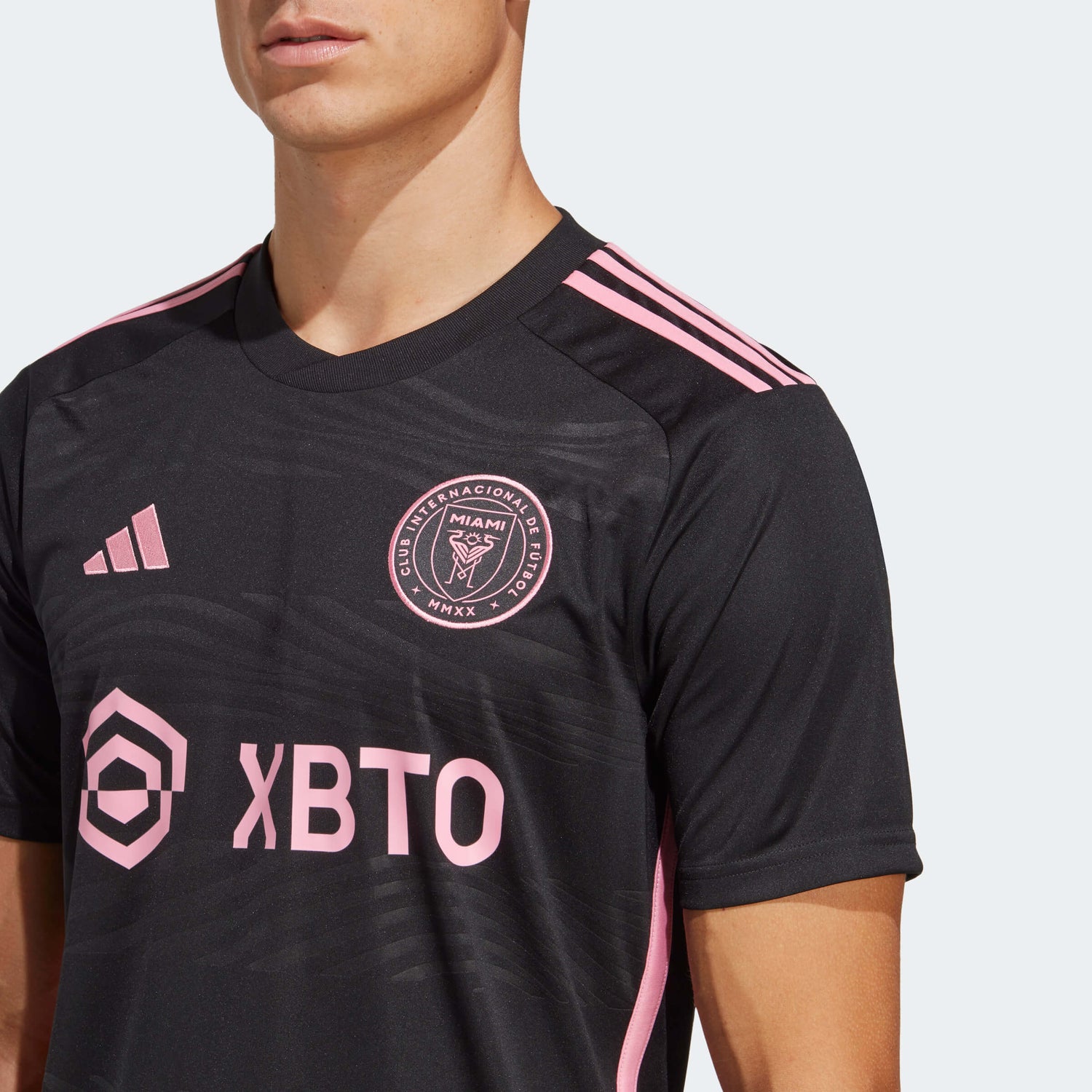 adidas 2023-24 Inter Miami CF Away Jersey - Black-Pink (Detail 1)