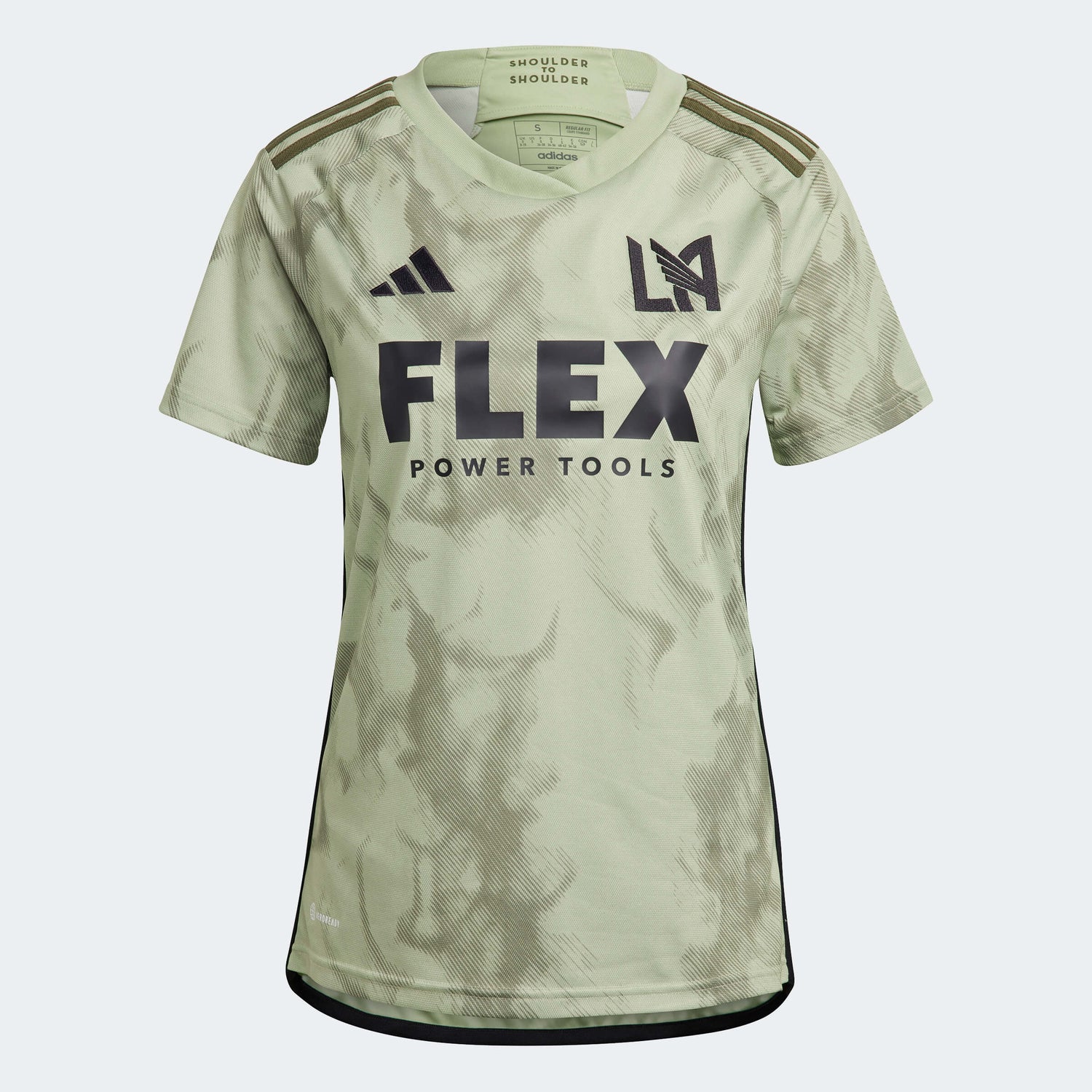 adidas 2023-24 LAFC Women's Away Jersey - Magic Lime-Tent Green (Front)