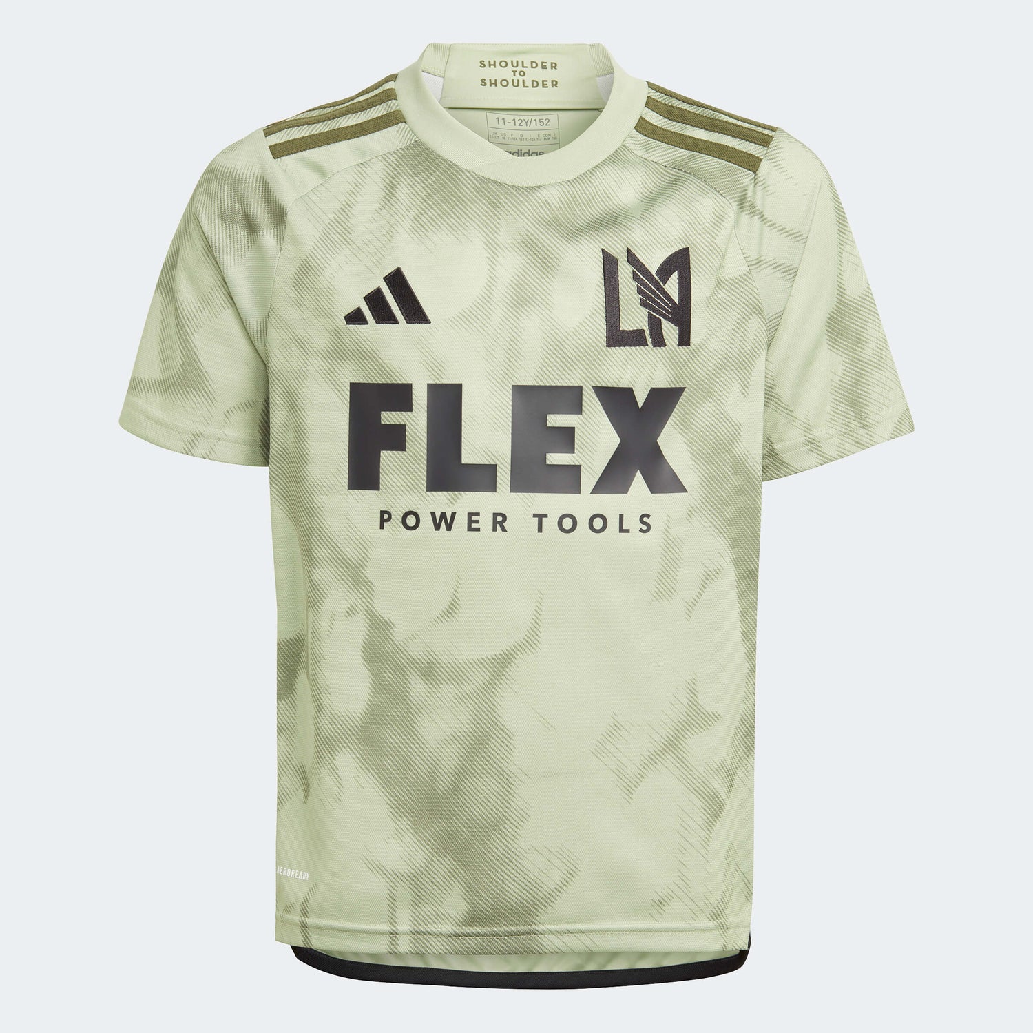 adidas 2023-24 LAFC Youth Away Jersey - Magic Lime-Tent Green (Front)
