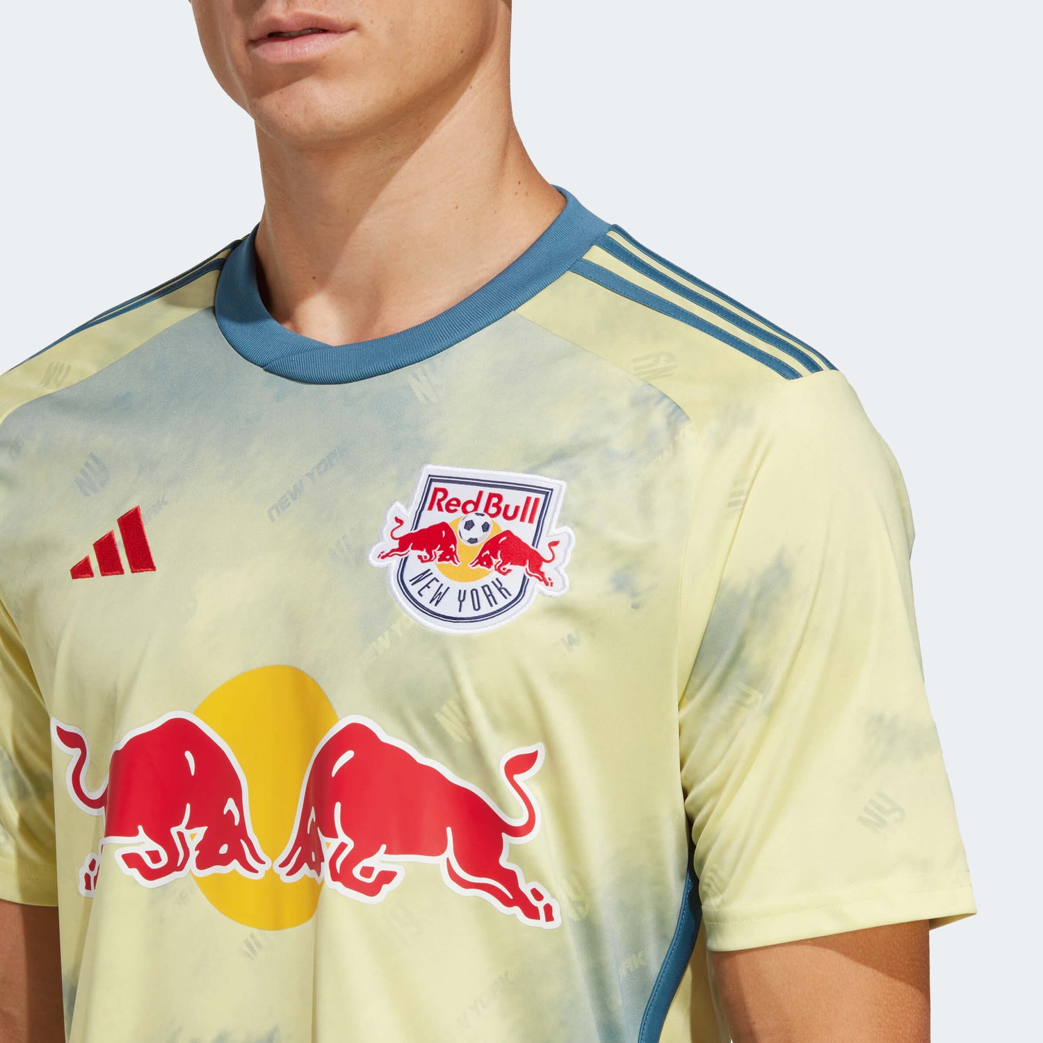 adidas 2023-24 New York Red Bulls Home Jersey - Pearl Citrine (Detail 1)