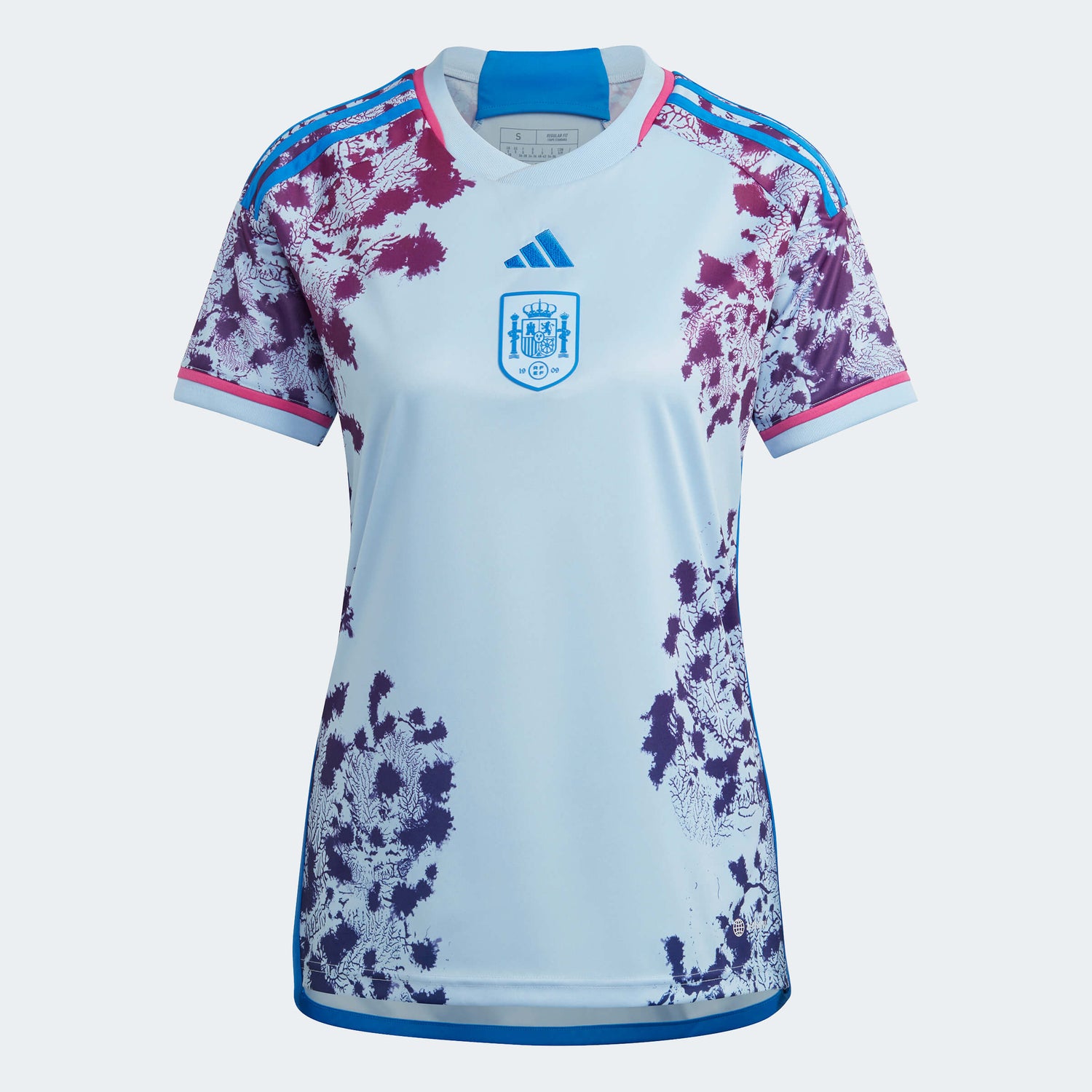 adidas 2023-24 Spain Womens Away Jersey - Glow Blue (Front)