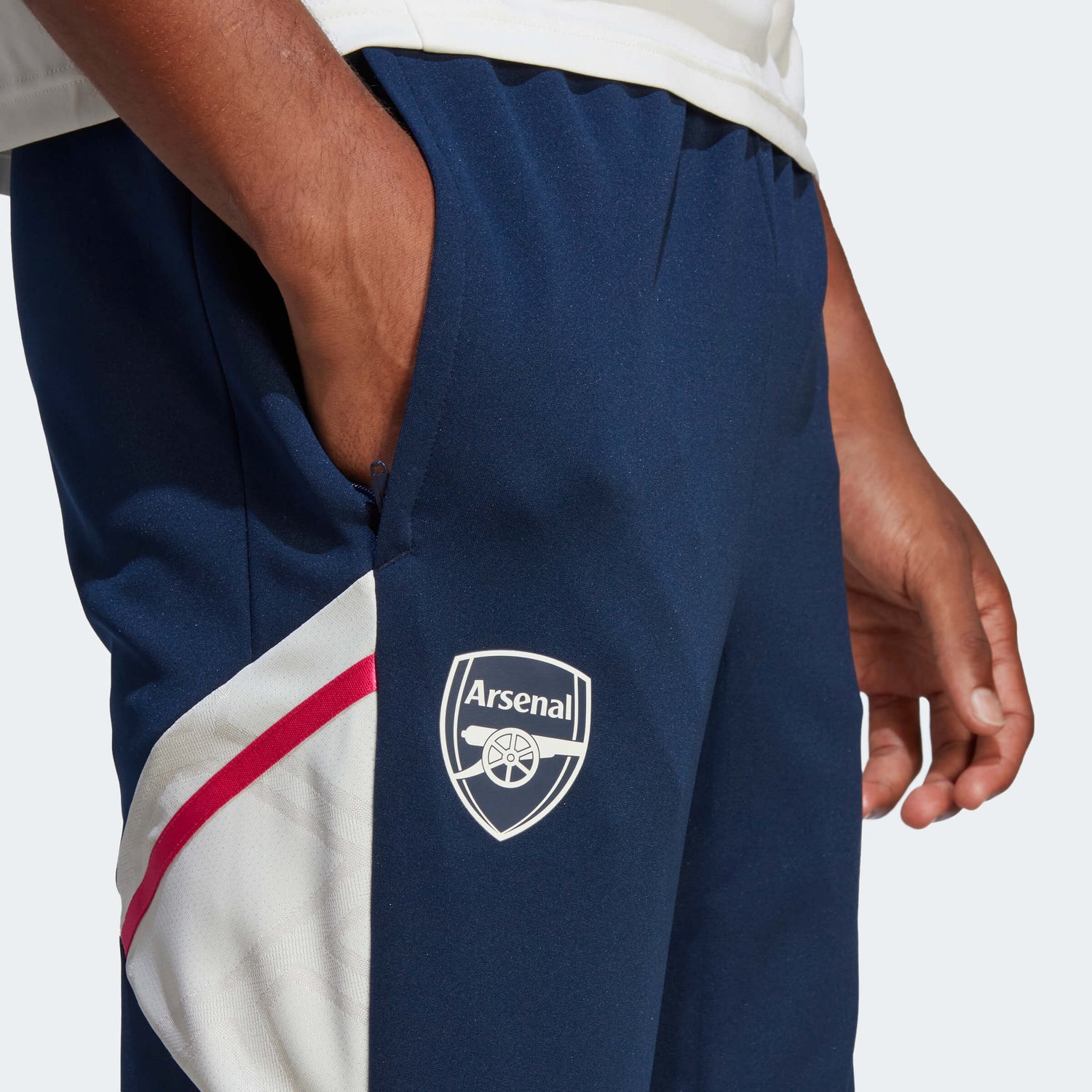 adidas 2023 Arsenal Condivo 22 Training Pants - Collegiate Navy-Off White (Detail 1)