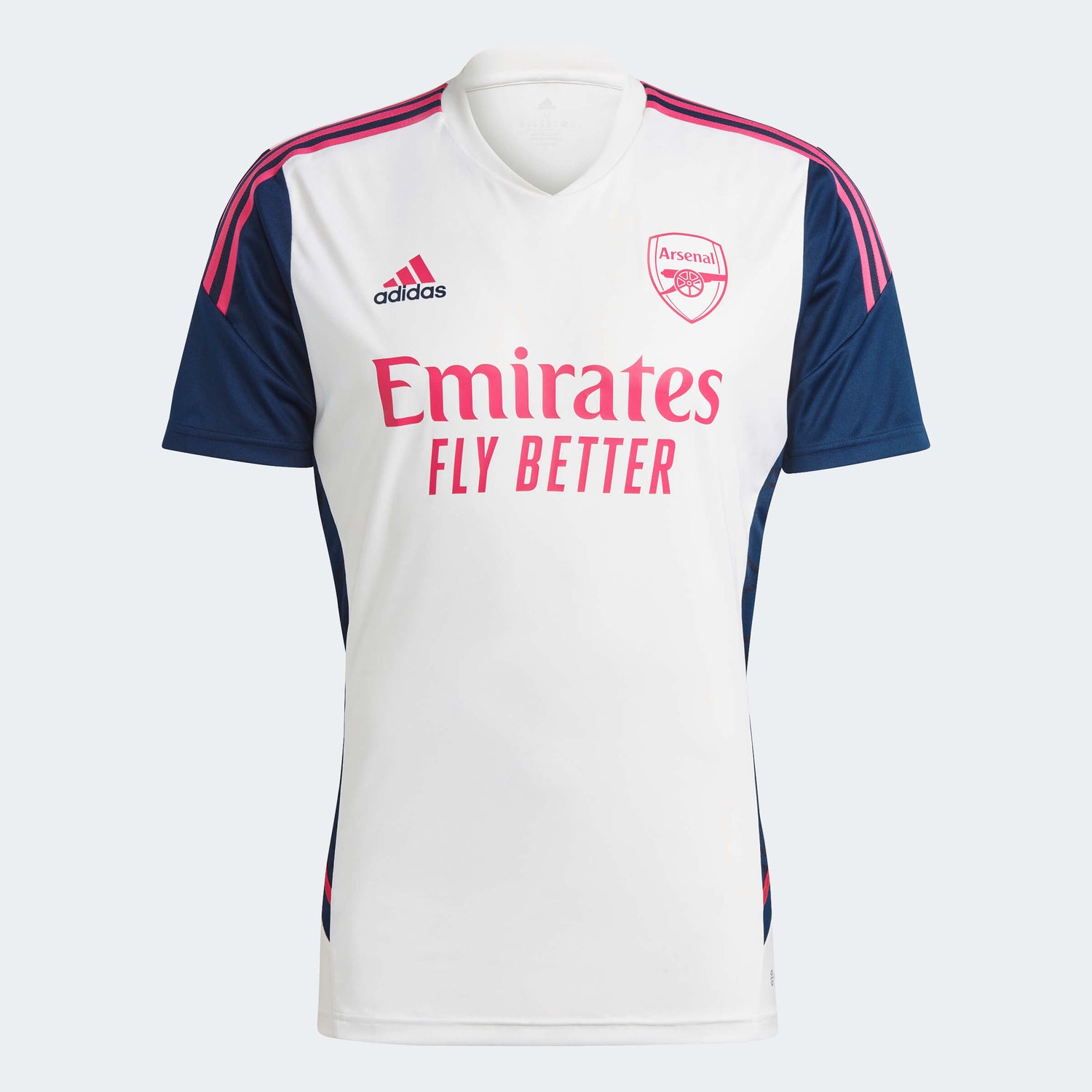 adidas 2023 Arsenal Training Jersey - Off White-Navy (Front)